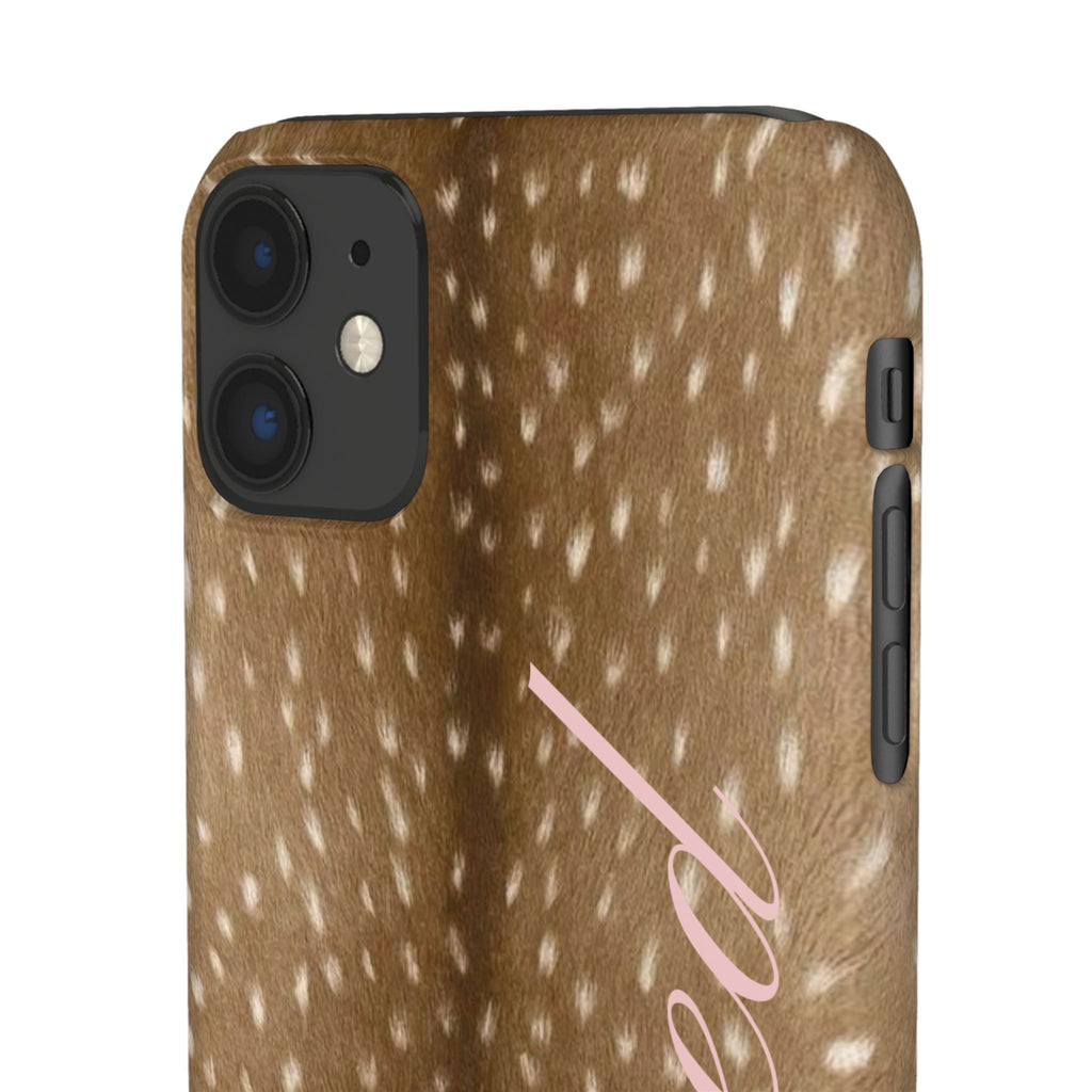 Blessed - Brown Spotted Deer Fur Phone case