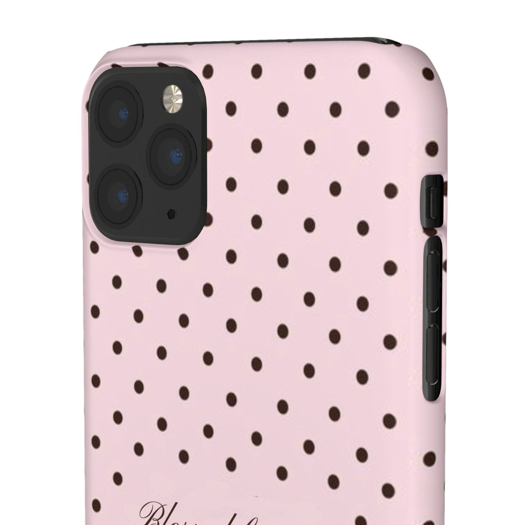 Blessed by God - Pink polka dot case