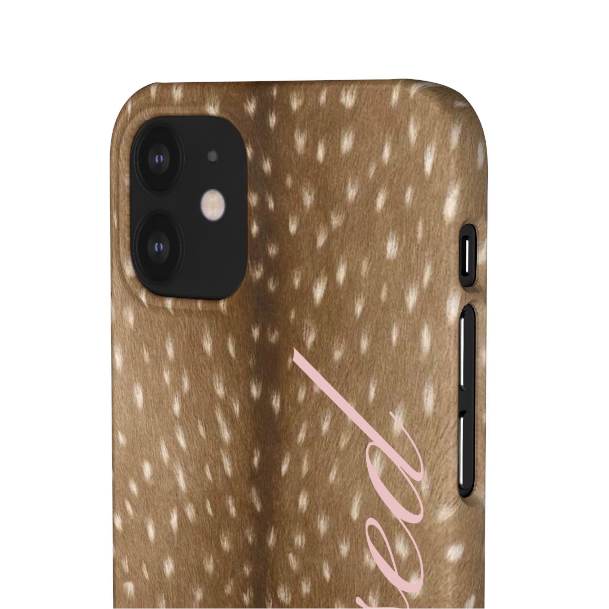 Blessed - Brown Spotted Deer Fur Phone case