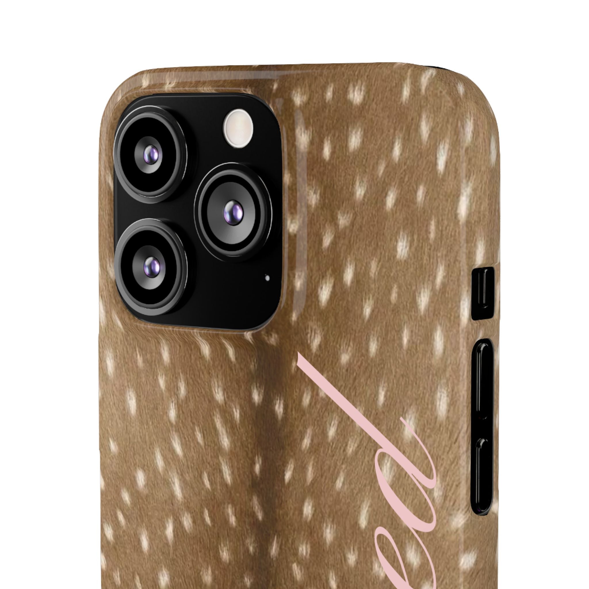Blessed - Brown Spotted Deer Fur Phone case