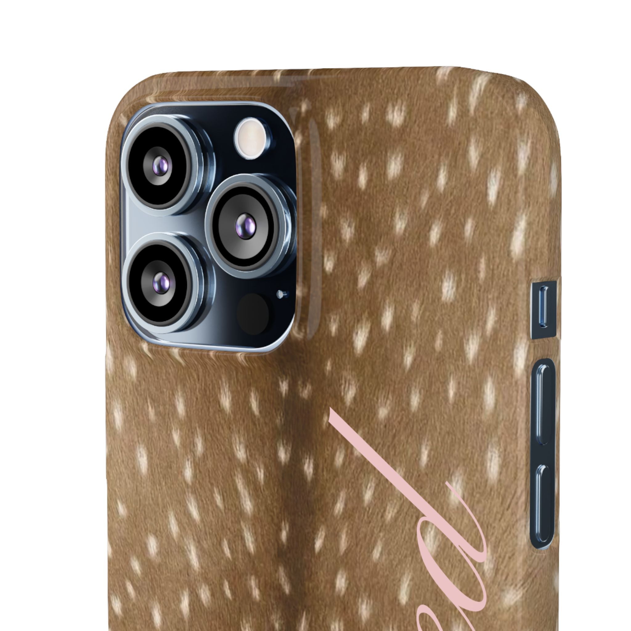 Blessed - Brown Spotted Deer Fur Phone case