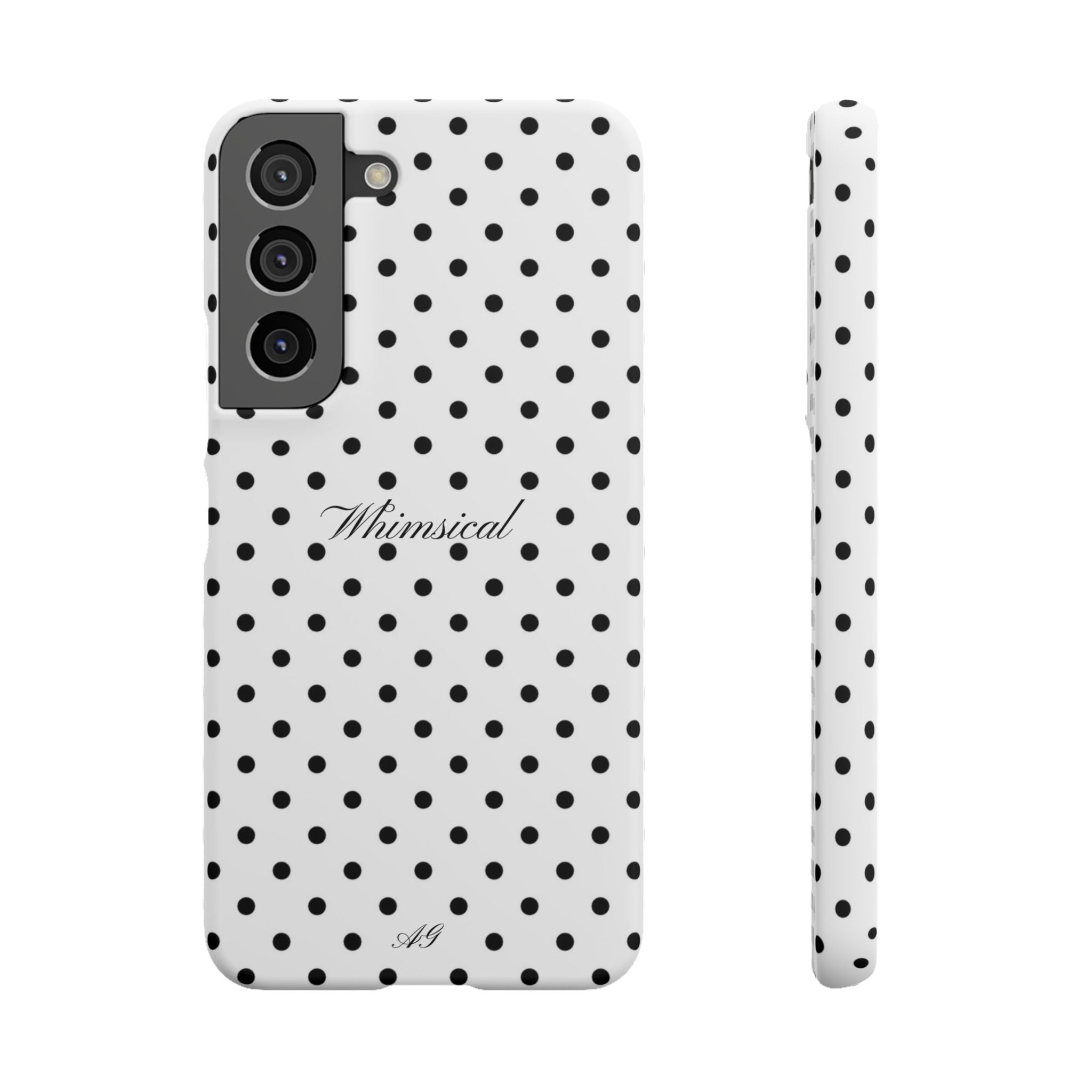 Whimsical - Black polka dot case