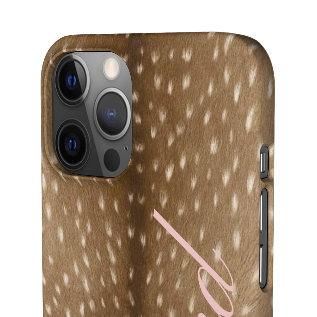 Blessed - Brown Spotted Deer Fur Phone case