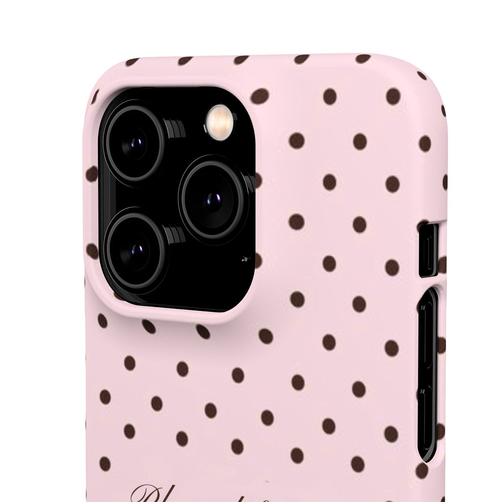 Blessed by God - Pink polka dot case