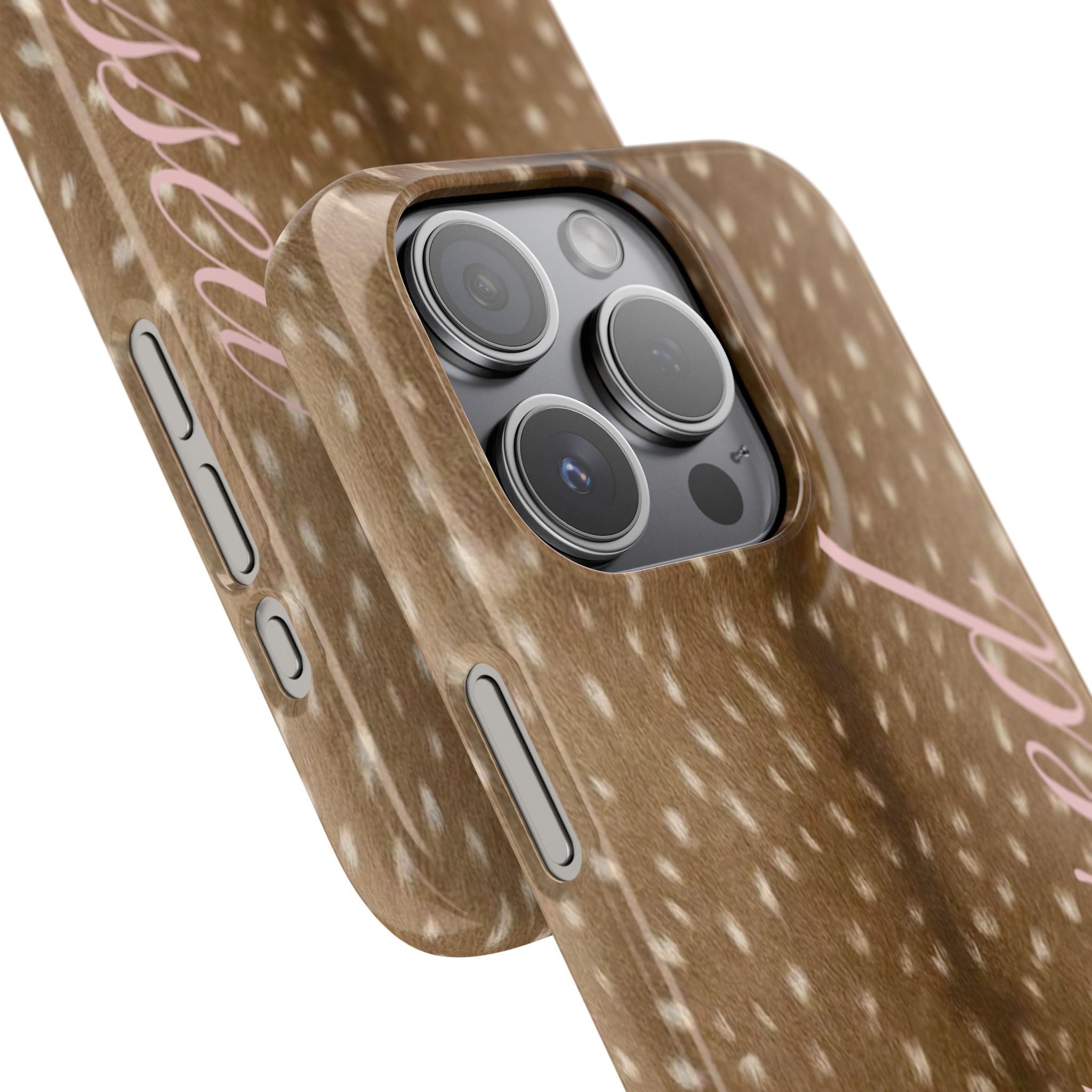 Blessed - Brown Spotted Deer Fur Phone case