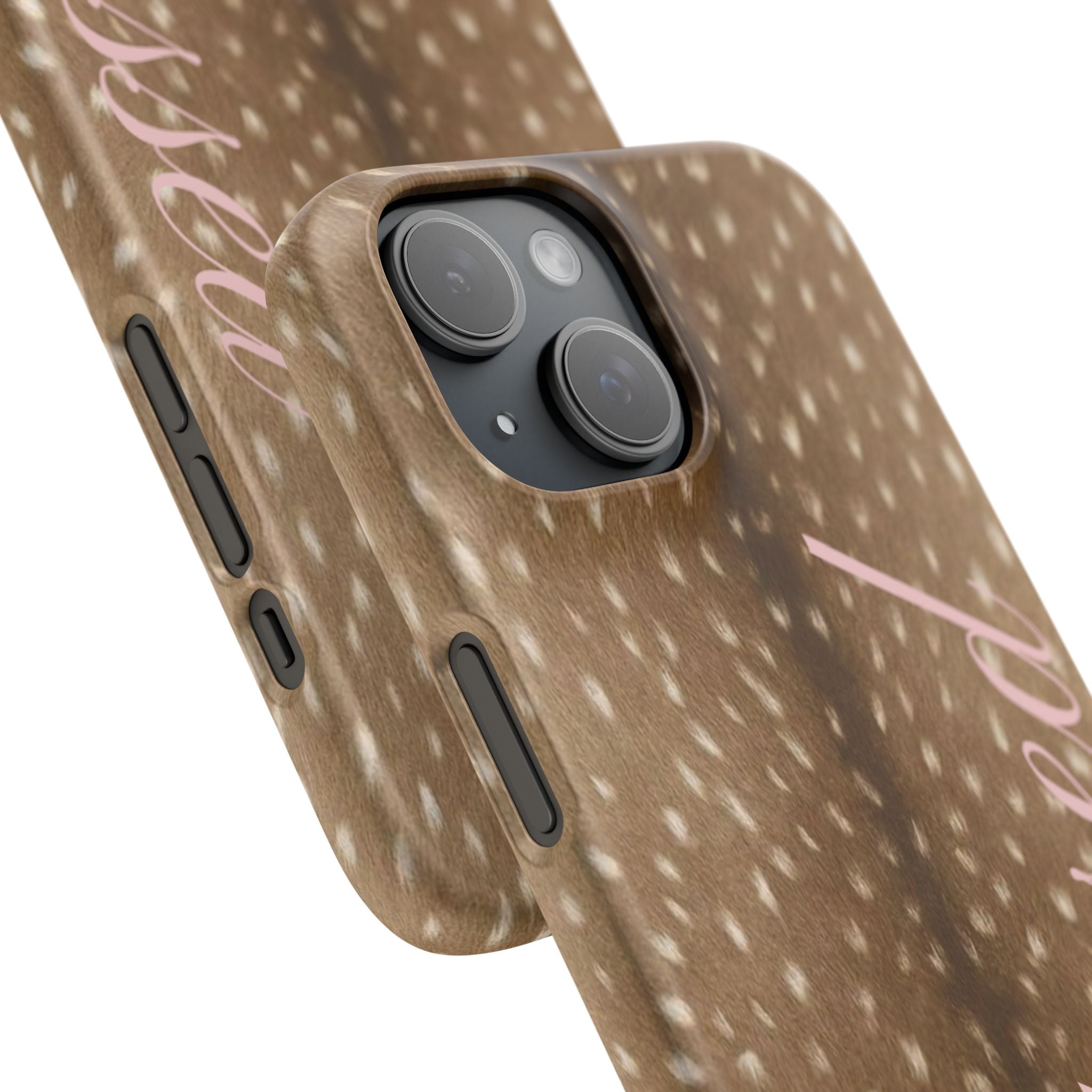 Blessed - Brown Spotted Deer Fur Phone case