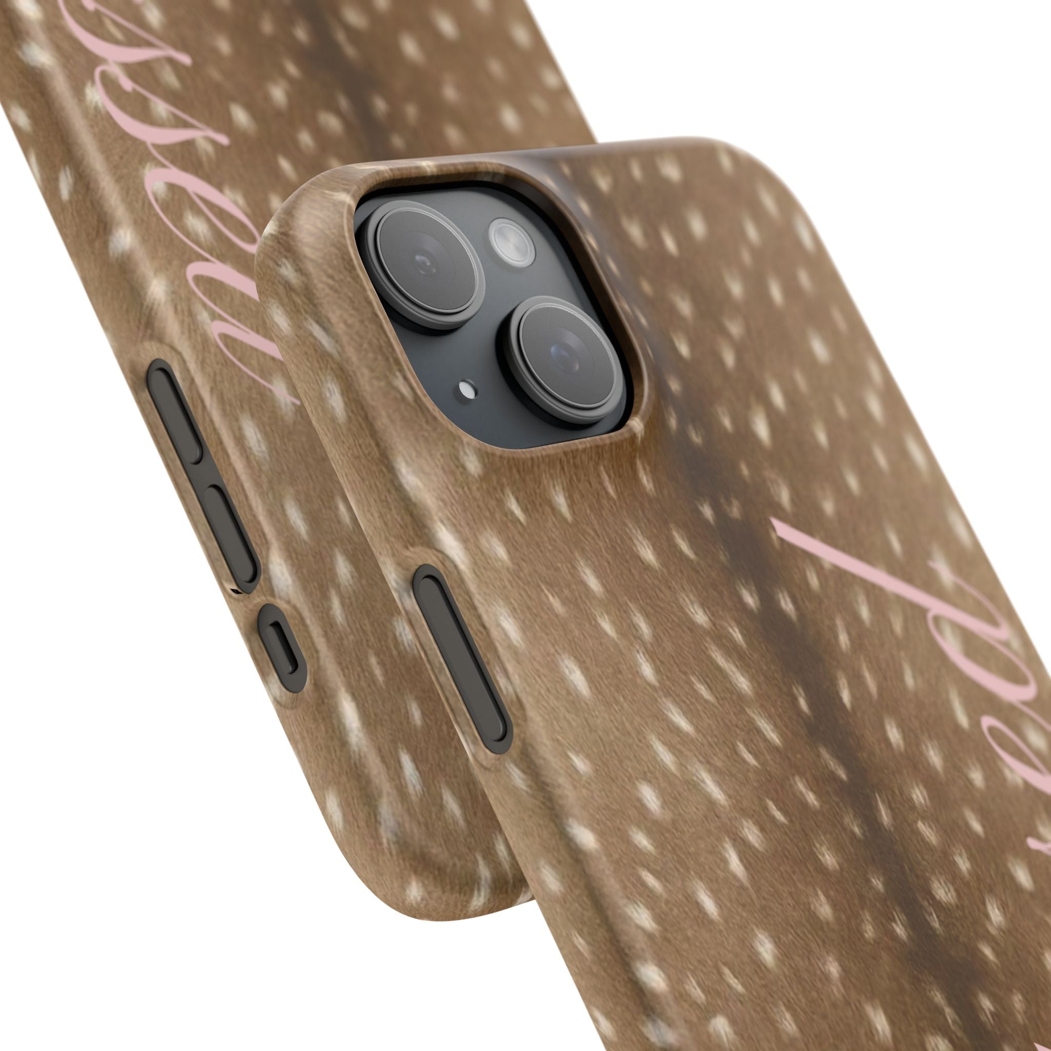 Blessed - Brown Spotted Deer Fur Phone case