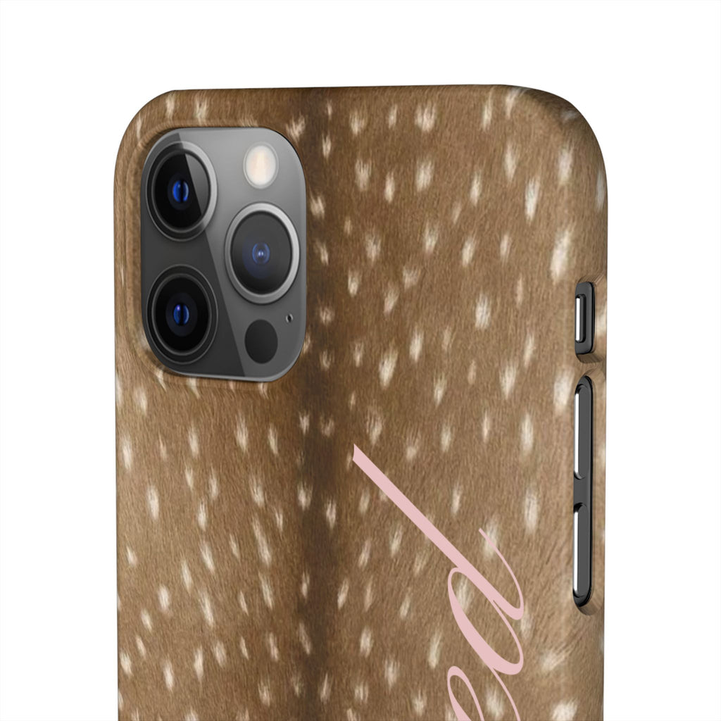 Blessed - Brown Spotted Deer Fur Phone case
