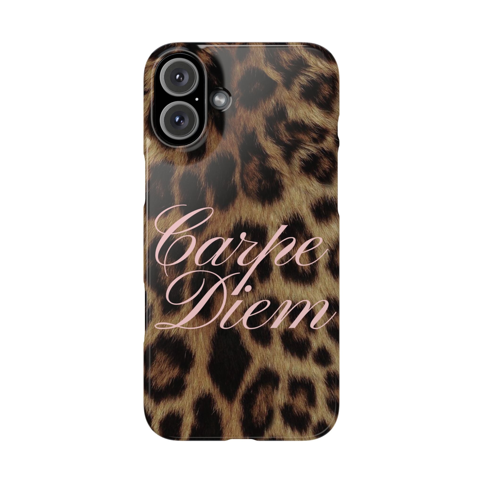 Carpe Diem - Leopard phone case