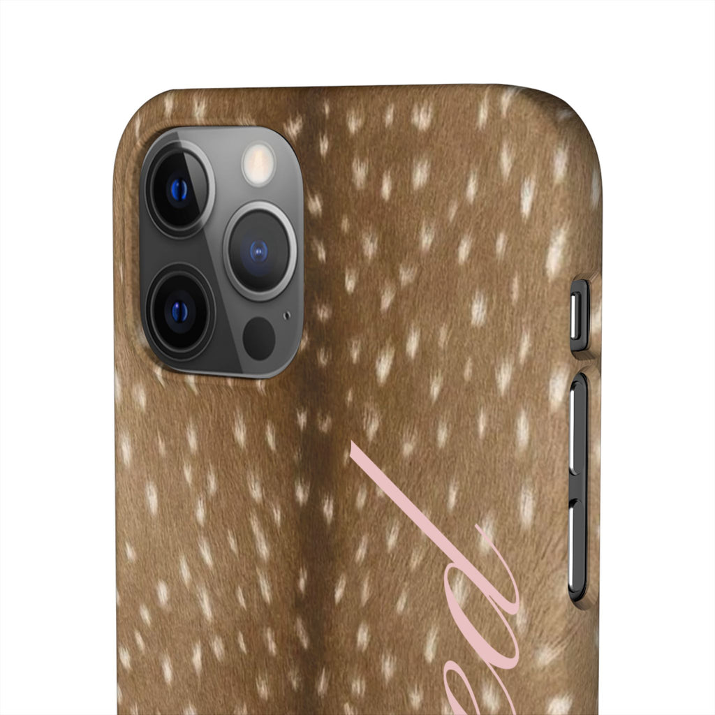 Blessed - Brown Spotted Deer Fur Phone case