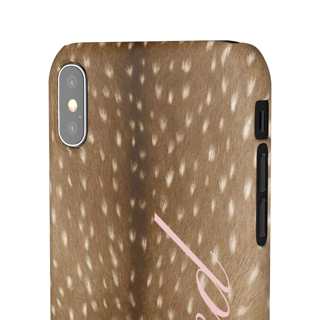 Blessed - Brown Spotted Deer Fur Phone case