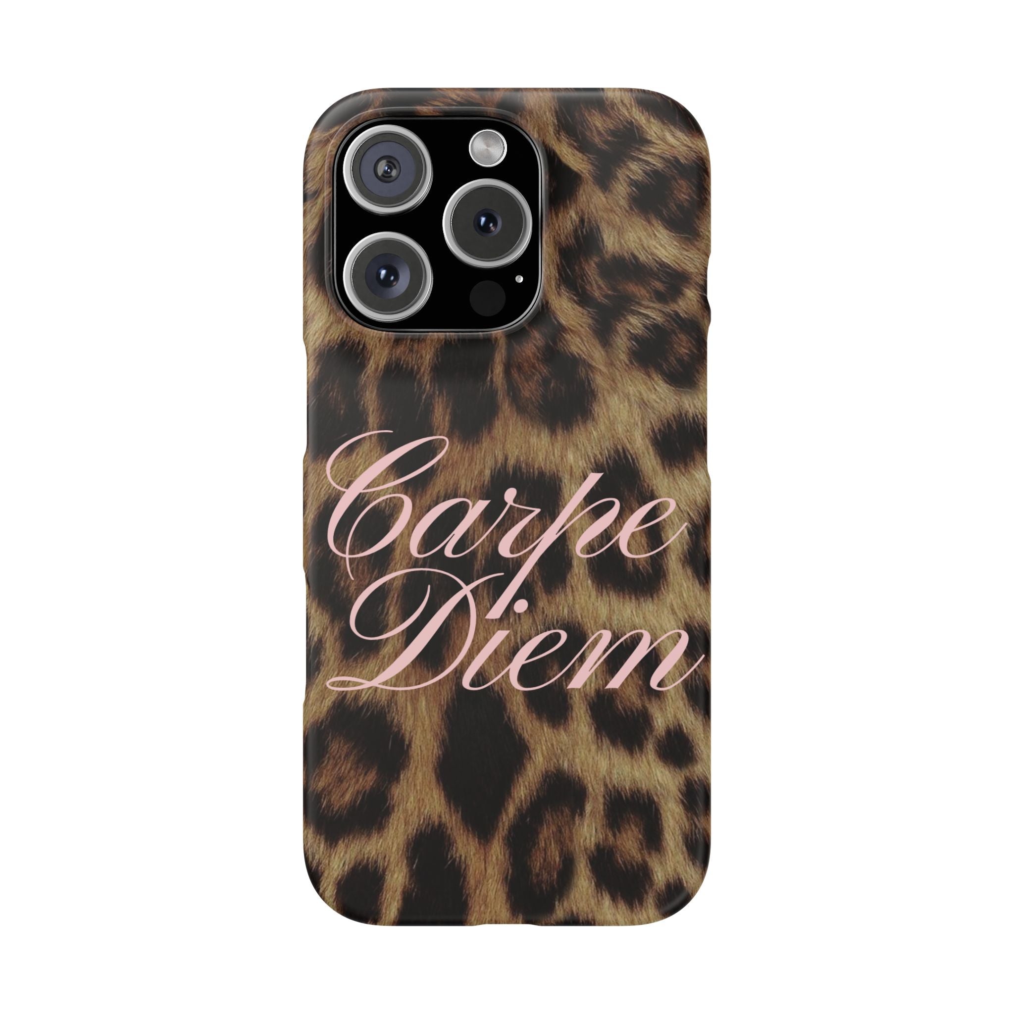 Carpe Diem - Leopard phone case