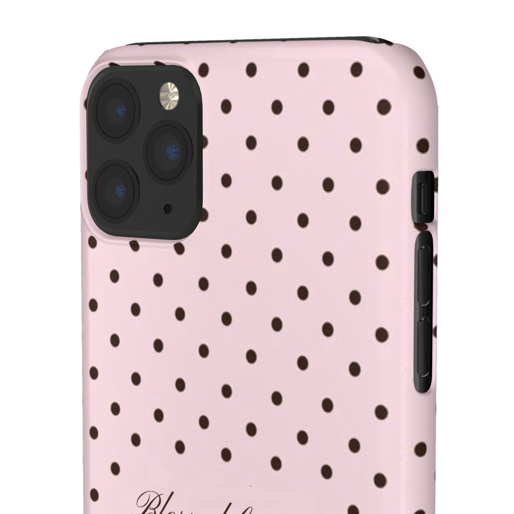 Blessed by God - Pink polka dot case