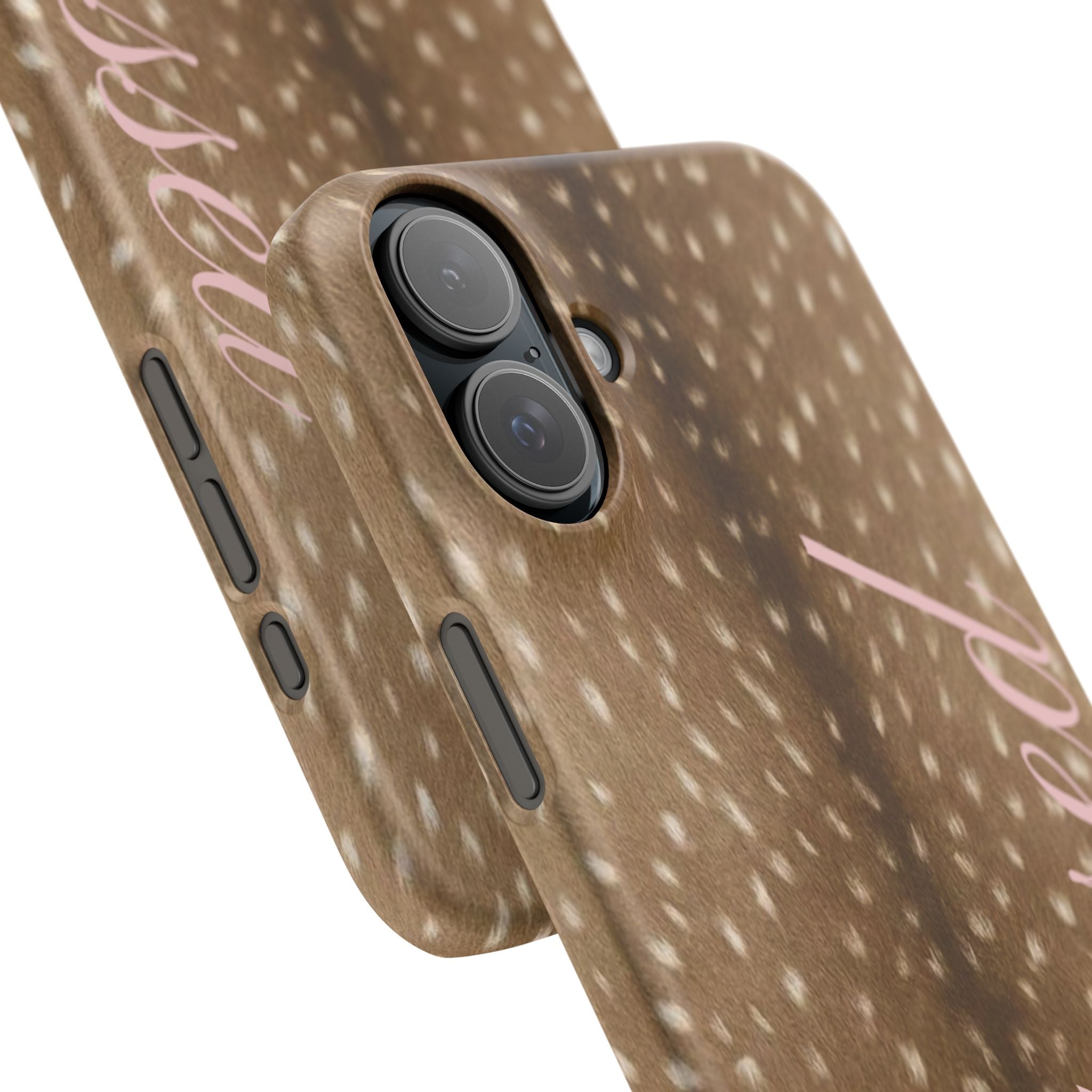 Blessed - Brown Spotted Deer Fur Phone case