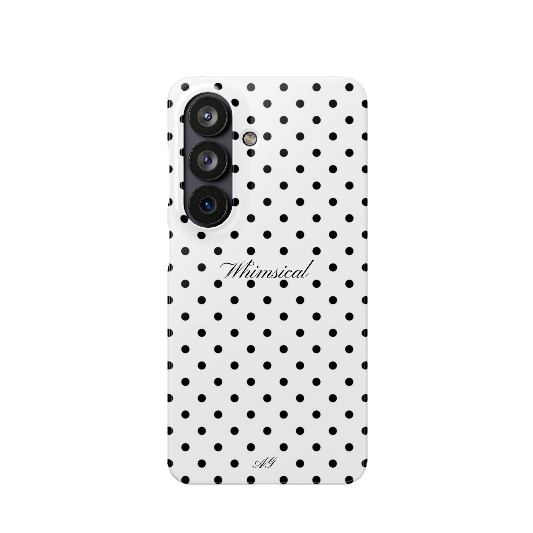 Whimsical - Black polka dot case