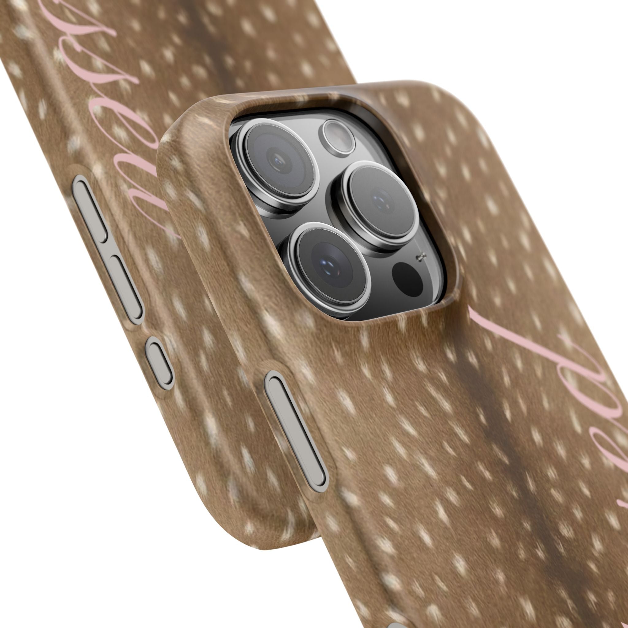 Blessed - Brown Spotted Deer Fur Phone case