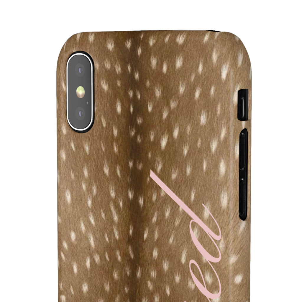 Blessed - Brown Spotted Deer Fur Phone case