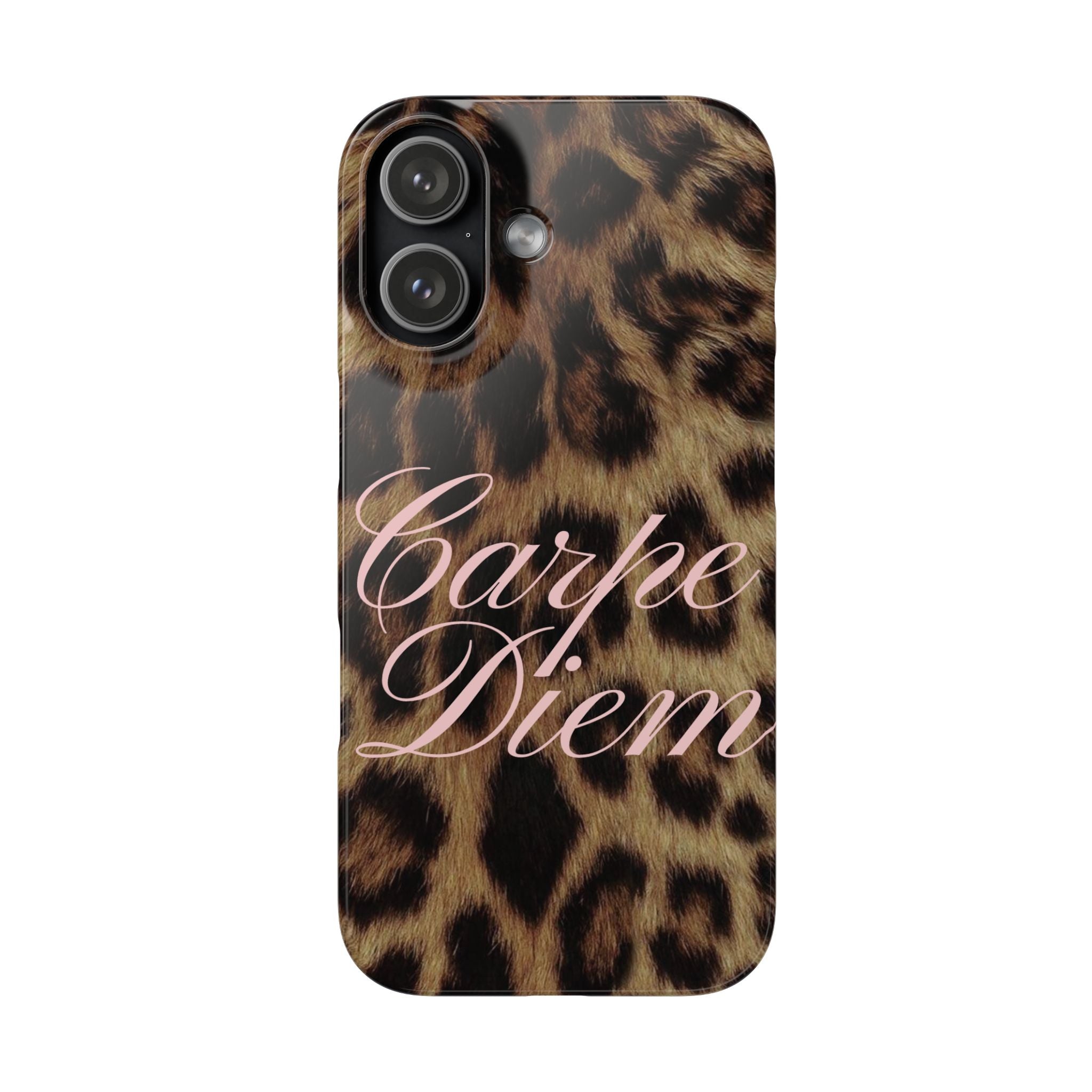 Carpe Diem - Leopard phone case