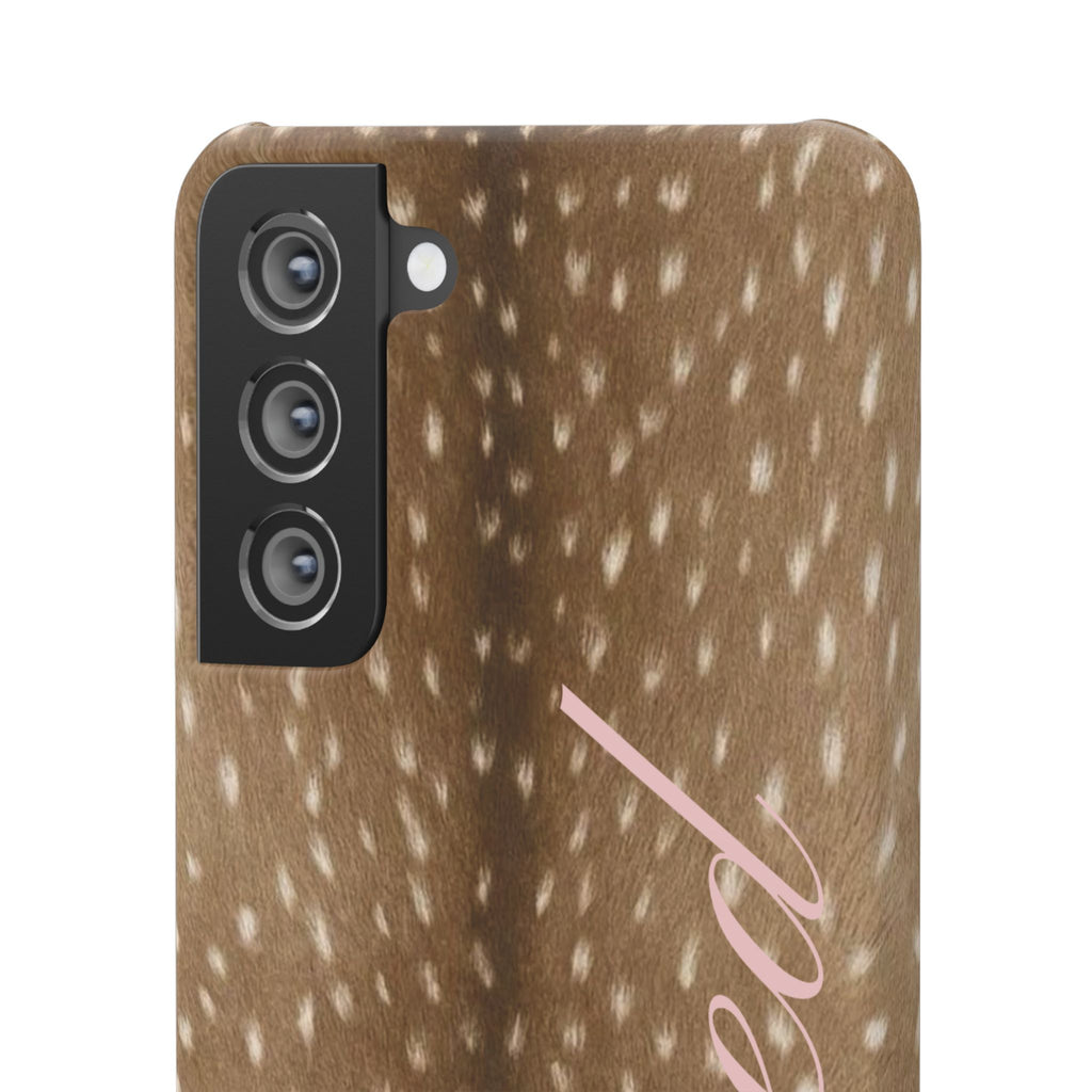 Blessed - Brown Spotted Deer Fur Phone case
