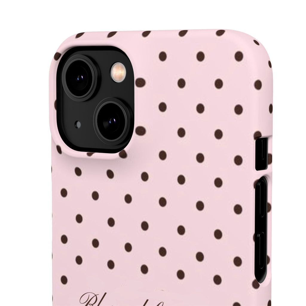 Blessed by God - Pink polka dot case