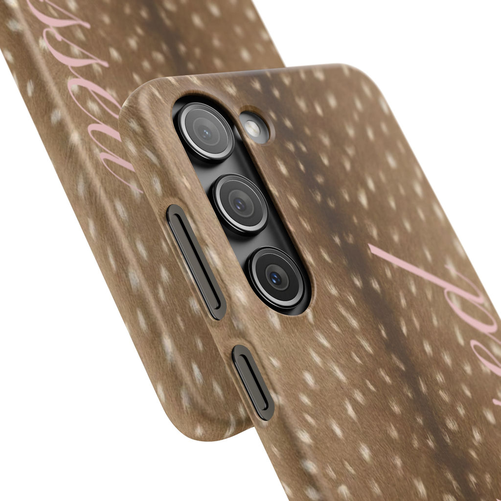 Blessed - Brown Spotted Deer Fur Phone case