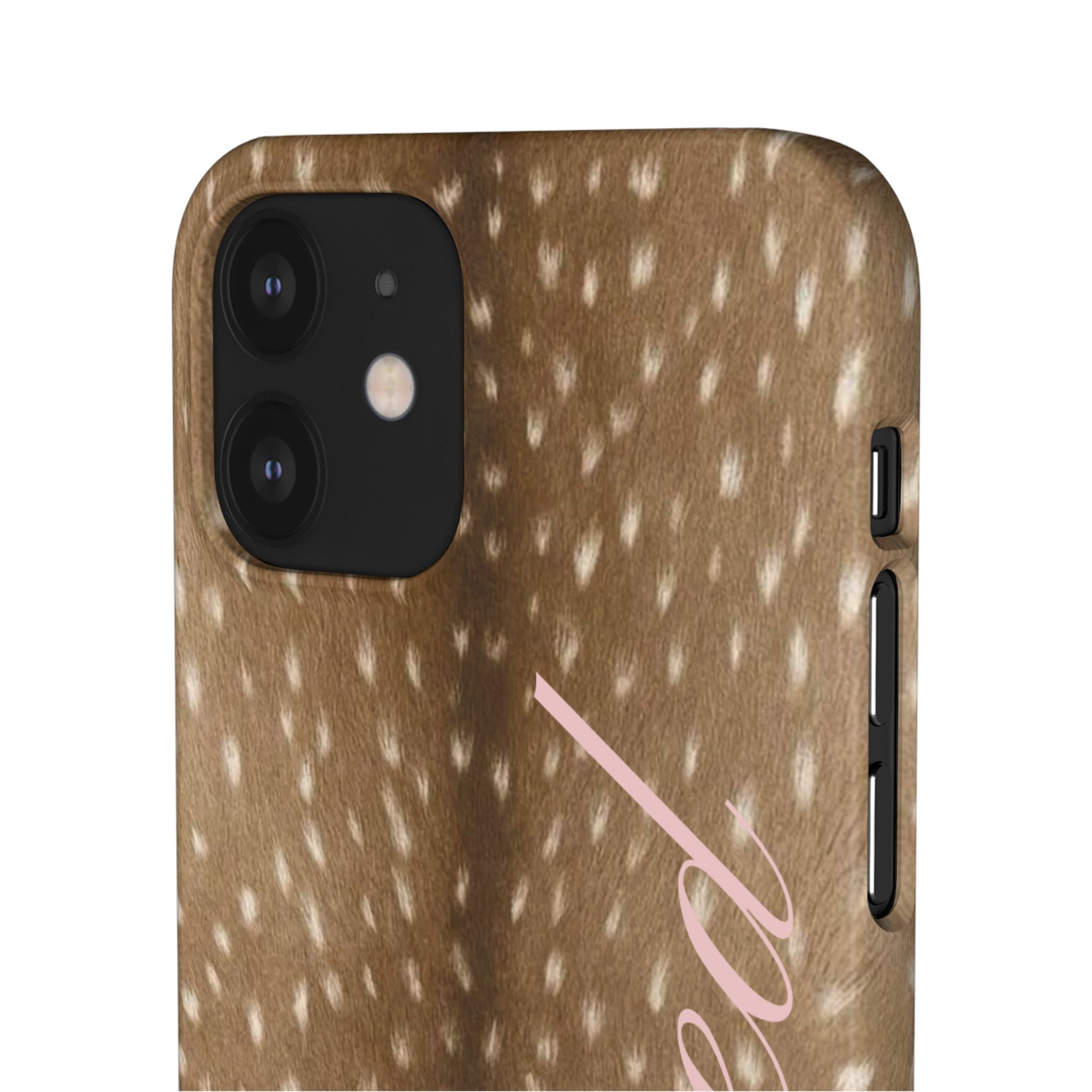 Blessed - Brown Spotted Deer Fur Phone case