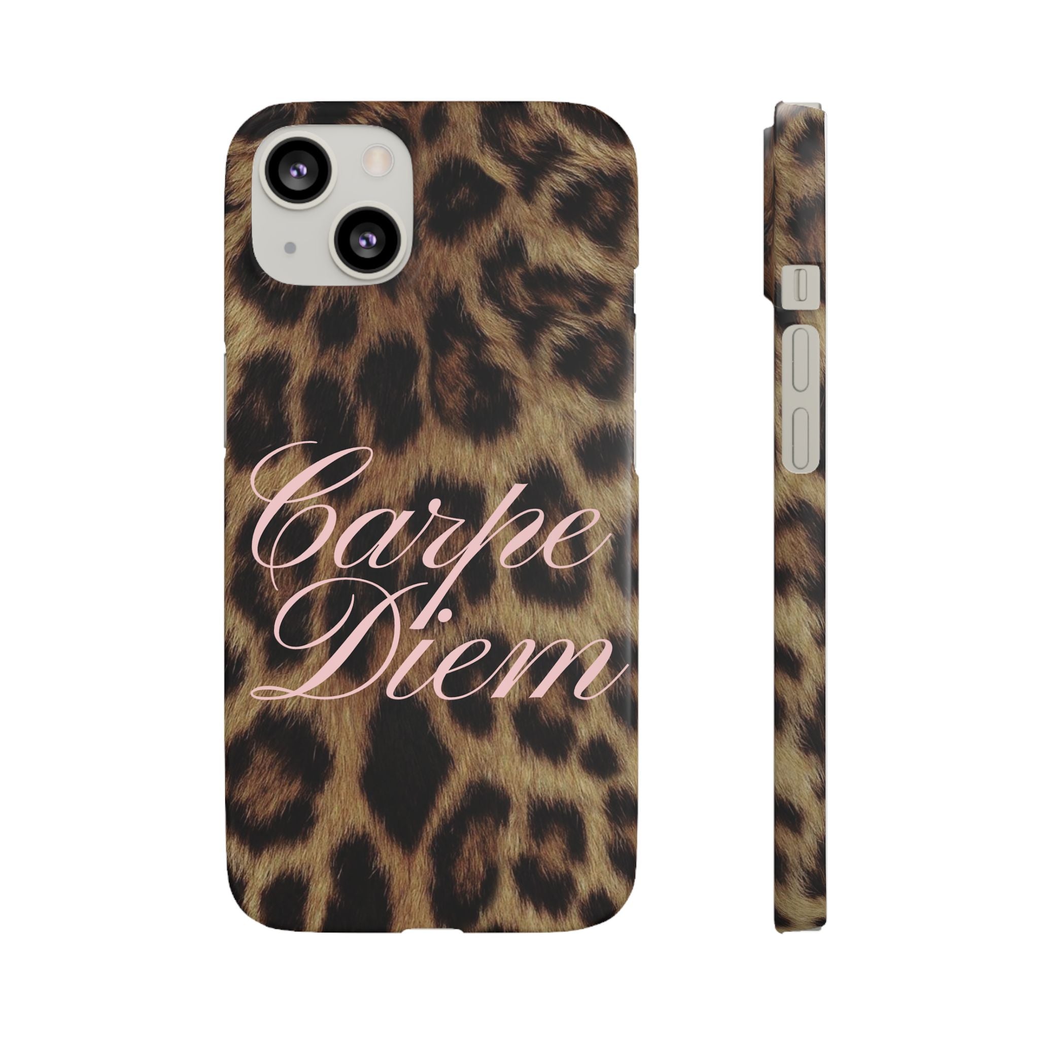 Carpe Diem - Leopard phone case