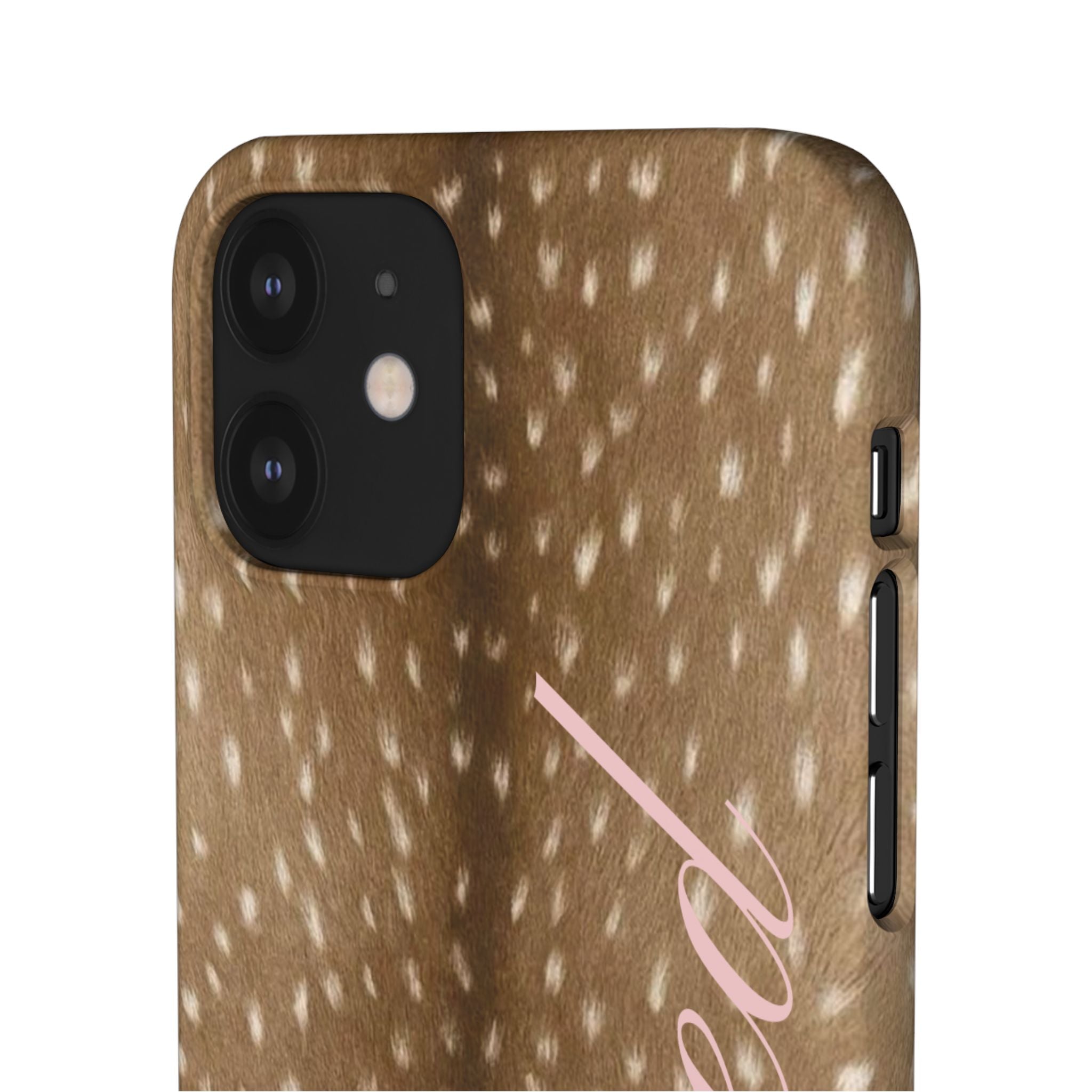 Blessed - Brown Spotted Deer Fur Phone case