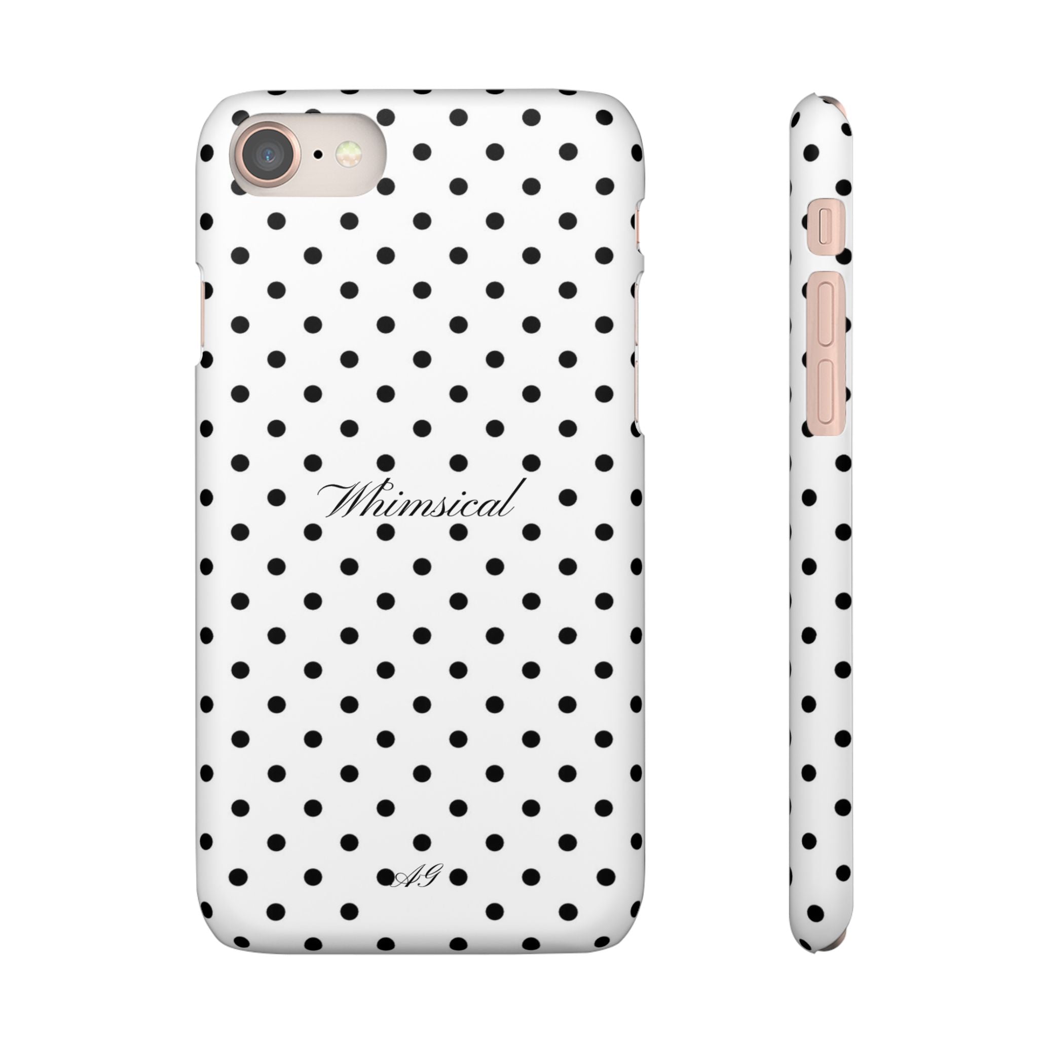 Whimsical - Black polka dot case