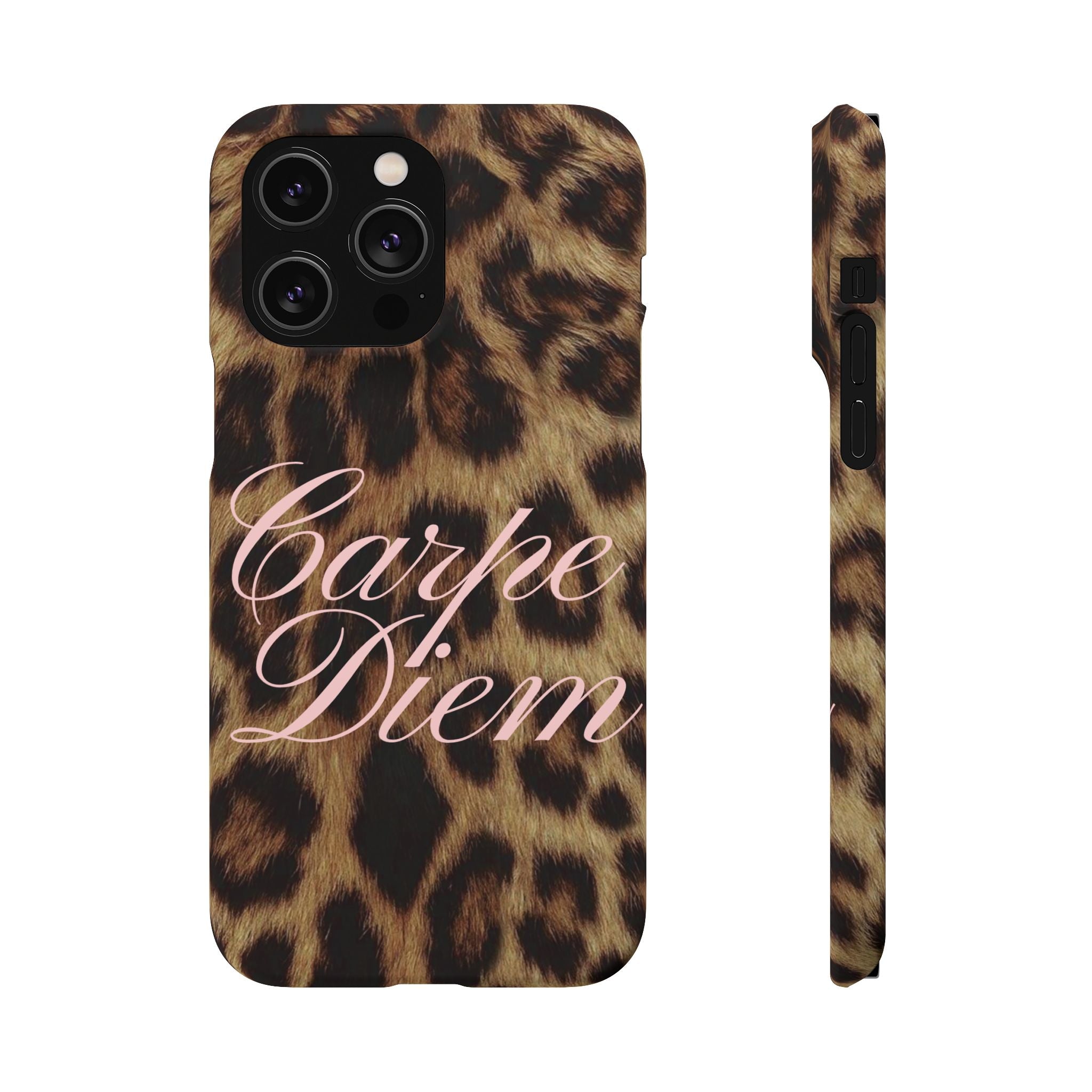 Carpe Diem - Leopard phone case