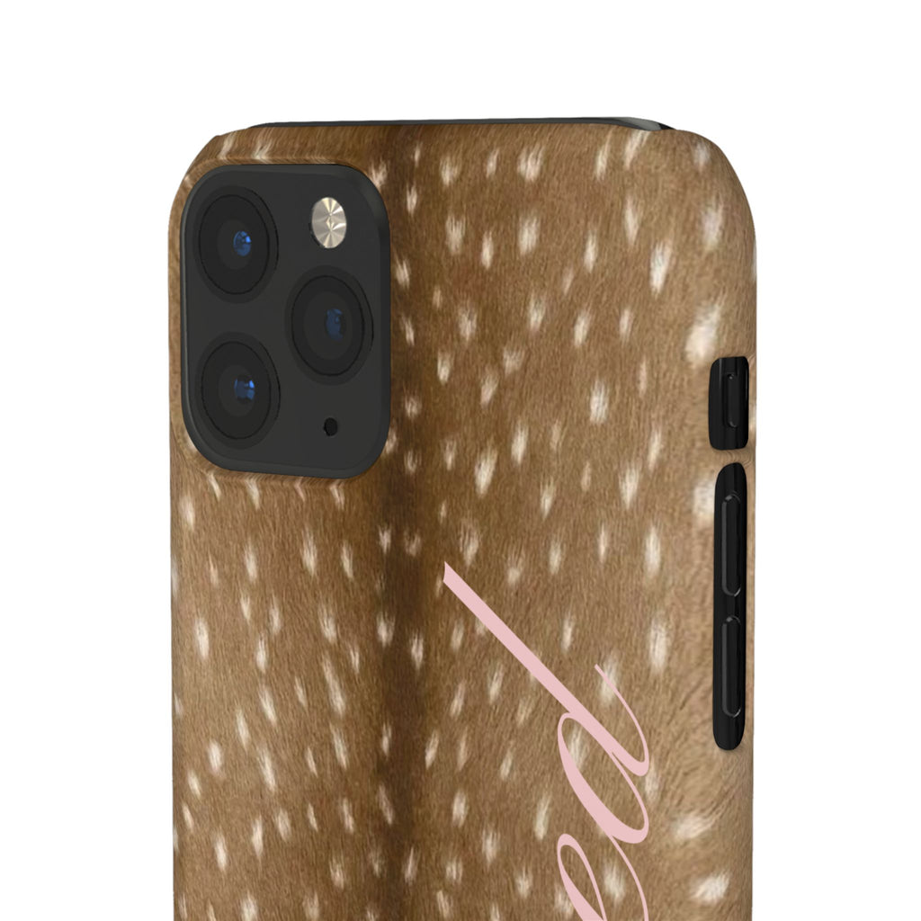 Blessed - Brown Spotted Deer Fur Phone case