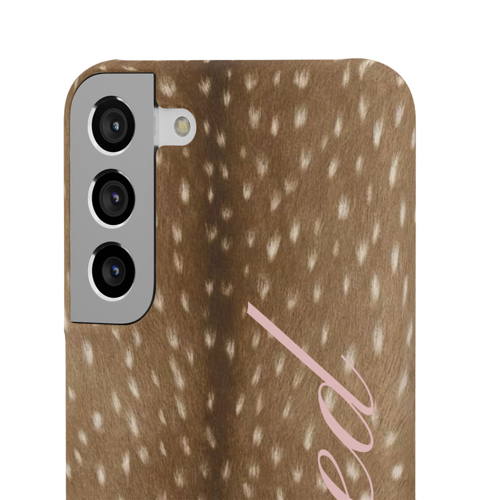 Blessed - Brown Spotted Deer Fur Phone case