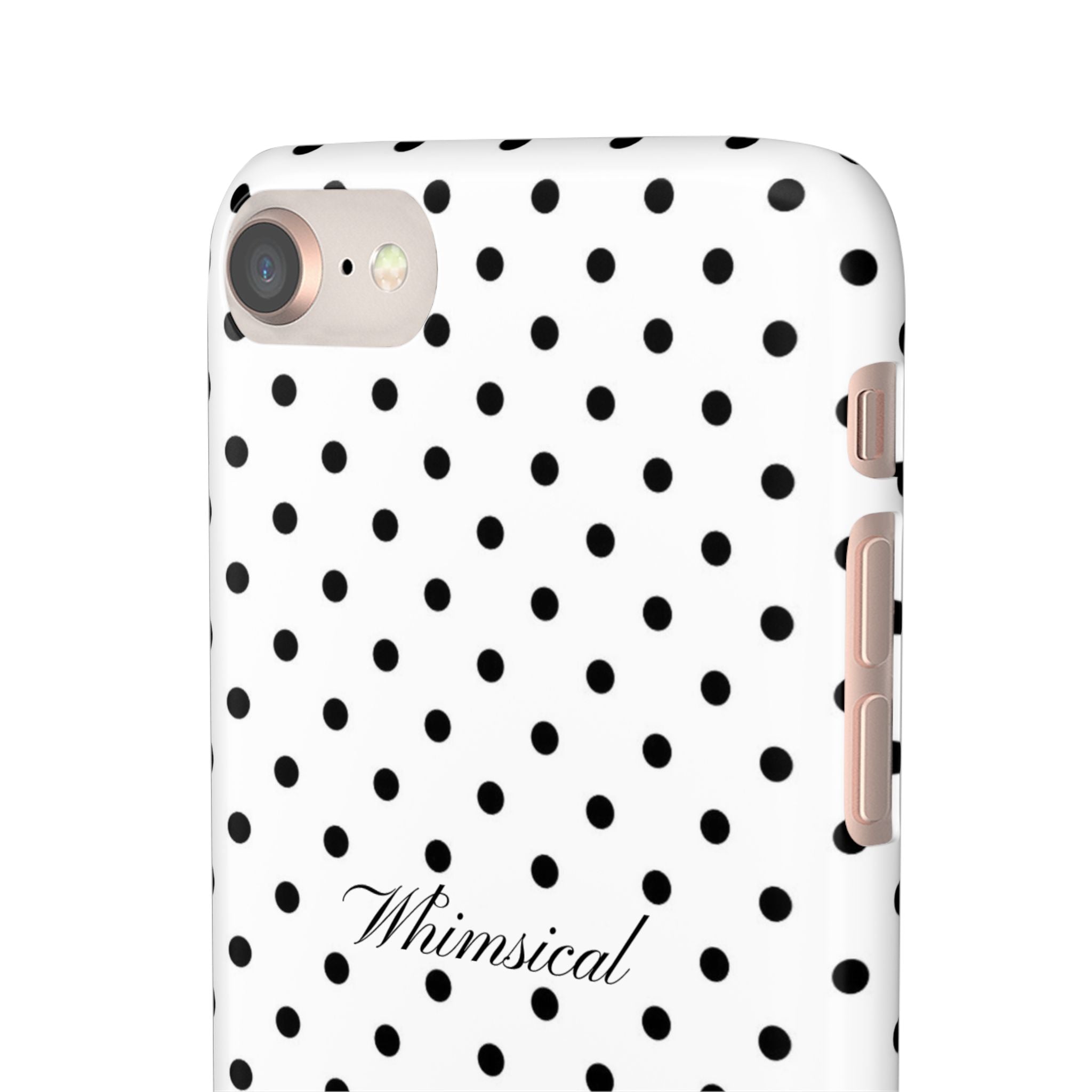 Whimsical - Black polka dot case