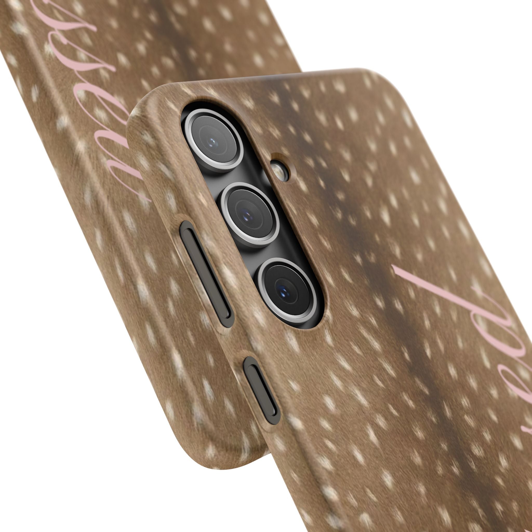 Blessed - Brown Spotted Deer Fur Phone case