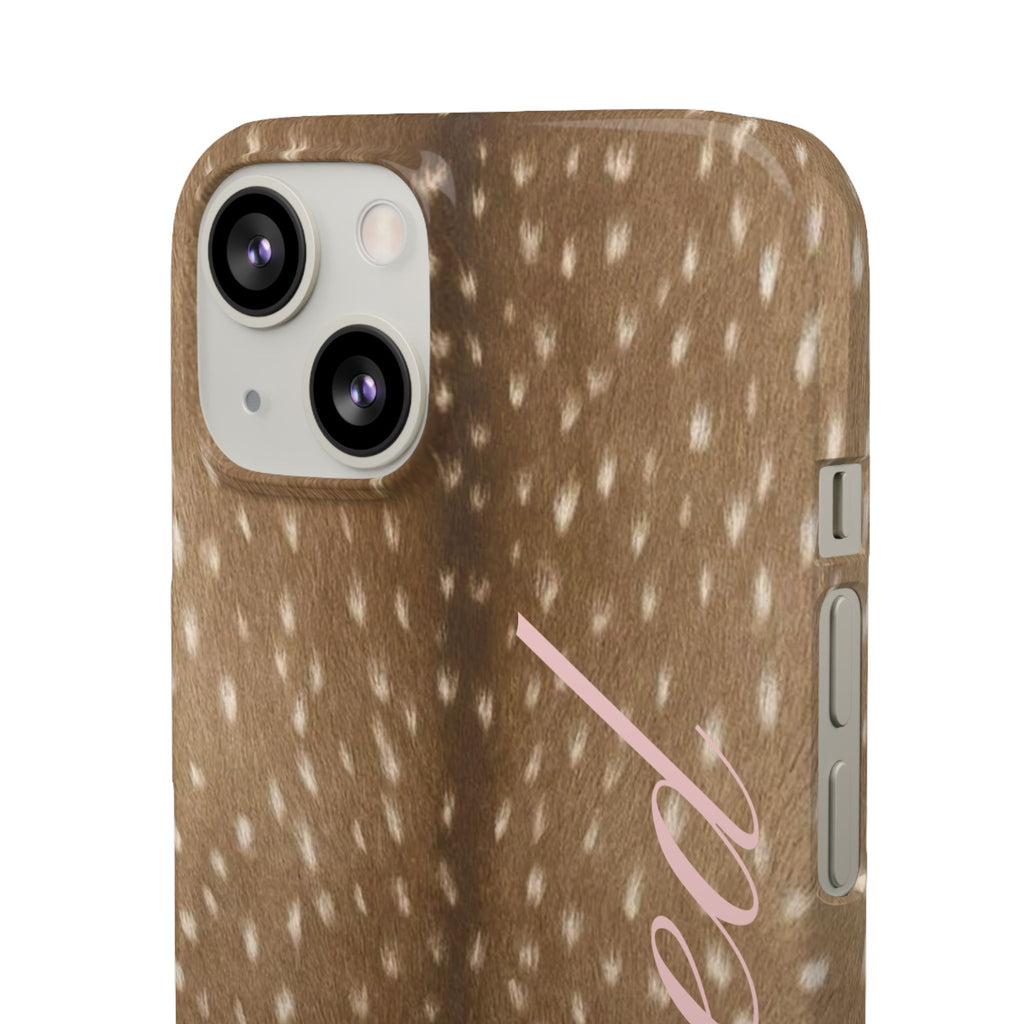 Blessed - Brown Spotted Deer Fur Phone case