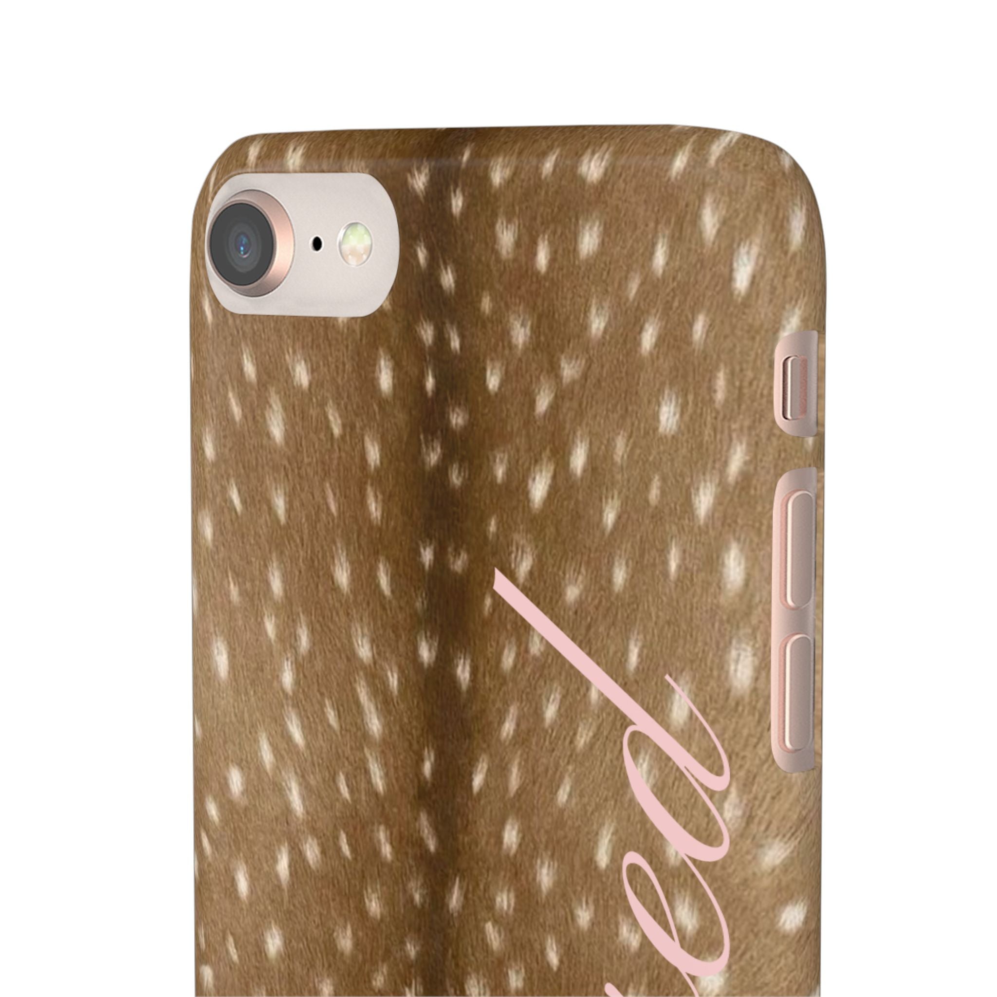 Blessed - Brown Spotted Deer Fur Phone case