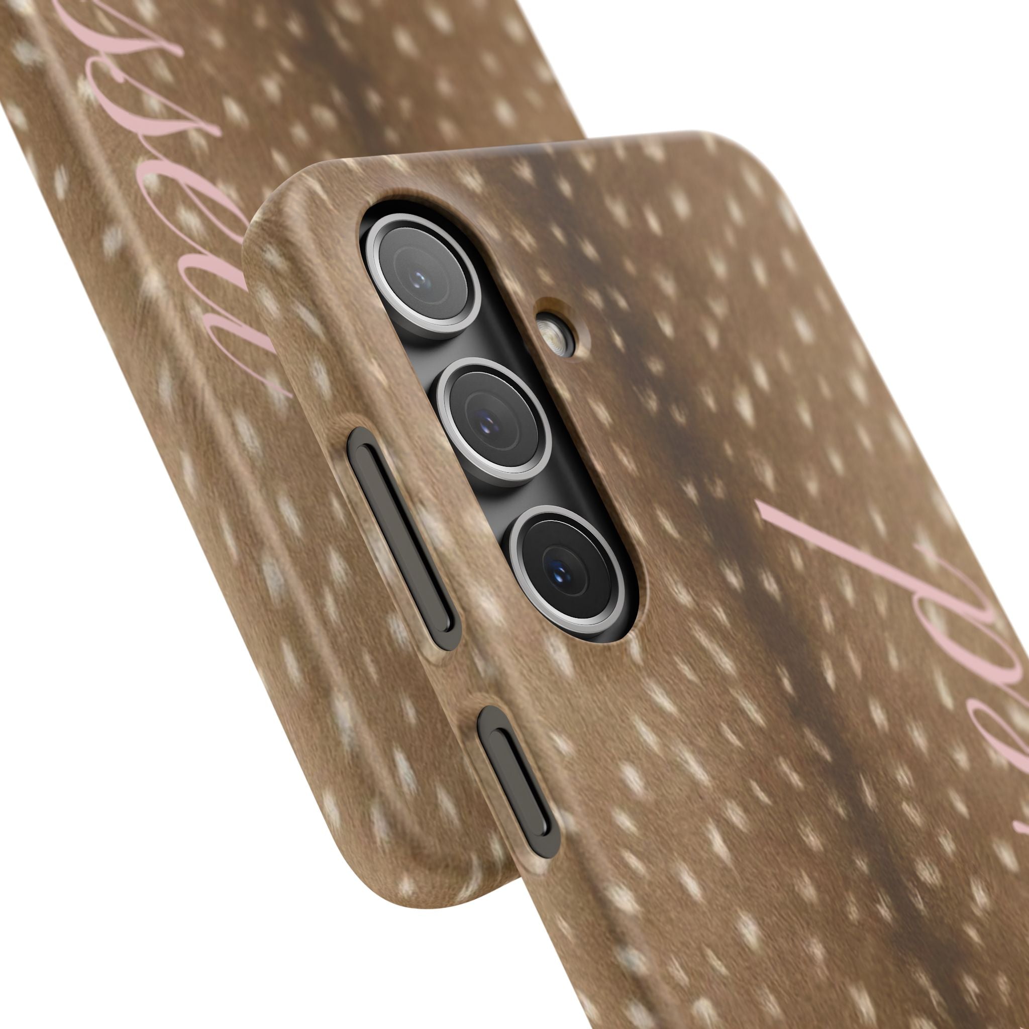 Blessed - Brown Spotted Deer Fur Phone case