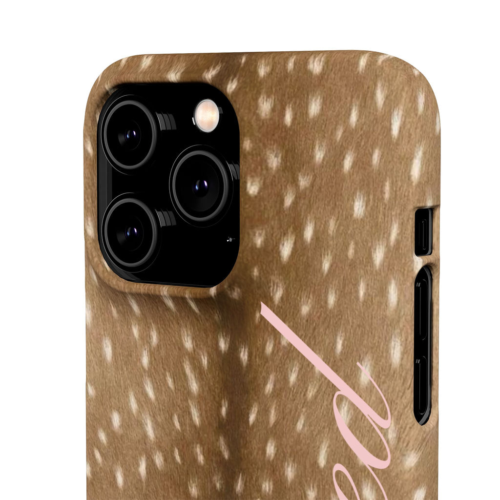 Blessed - Brown Spotted Deer Fur Phone case