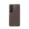Grateful for life - Mocha polka phone case