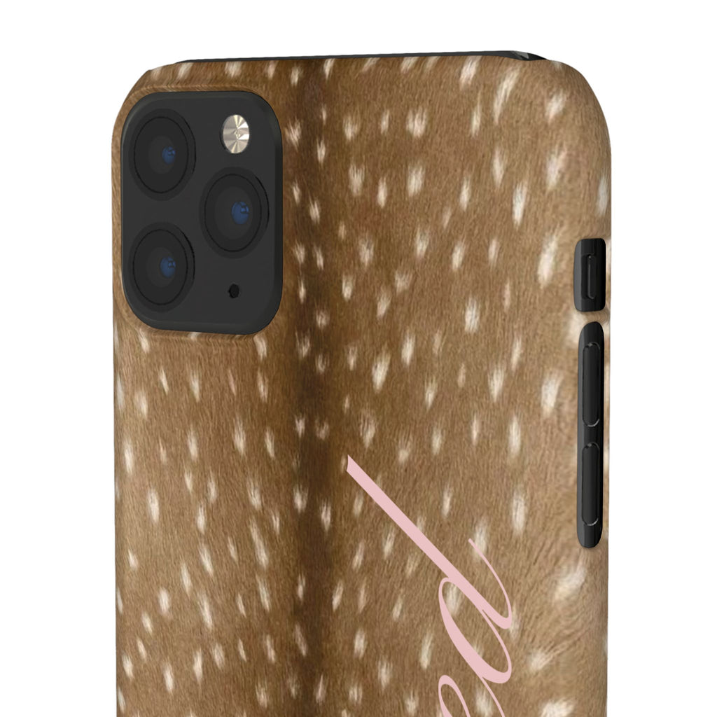 Blessed - Brown Spotted Deer Fur Phone case