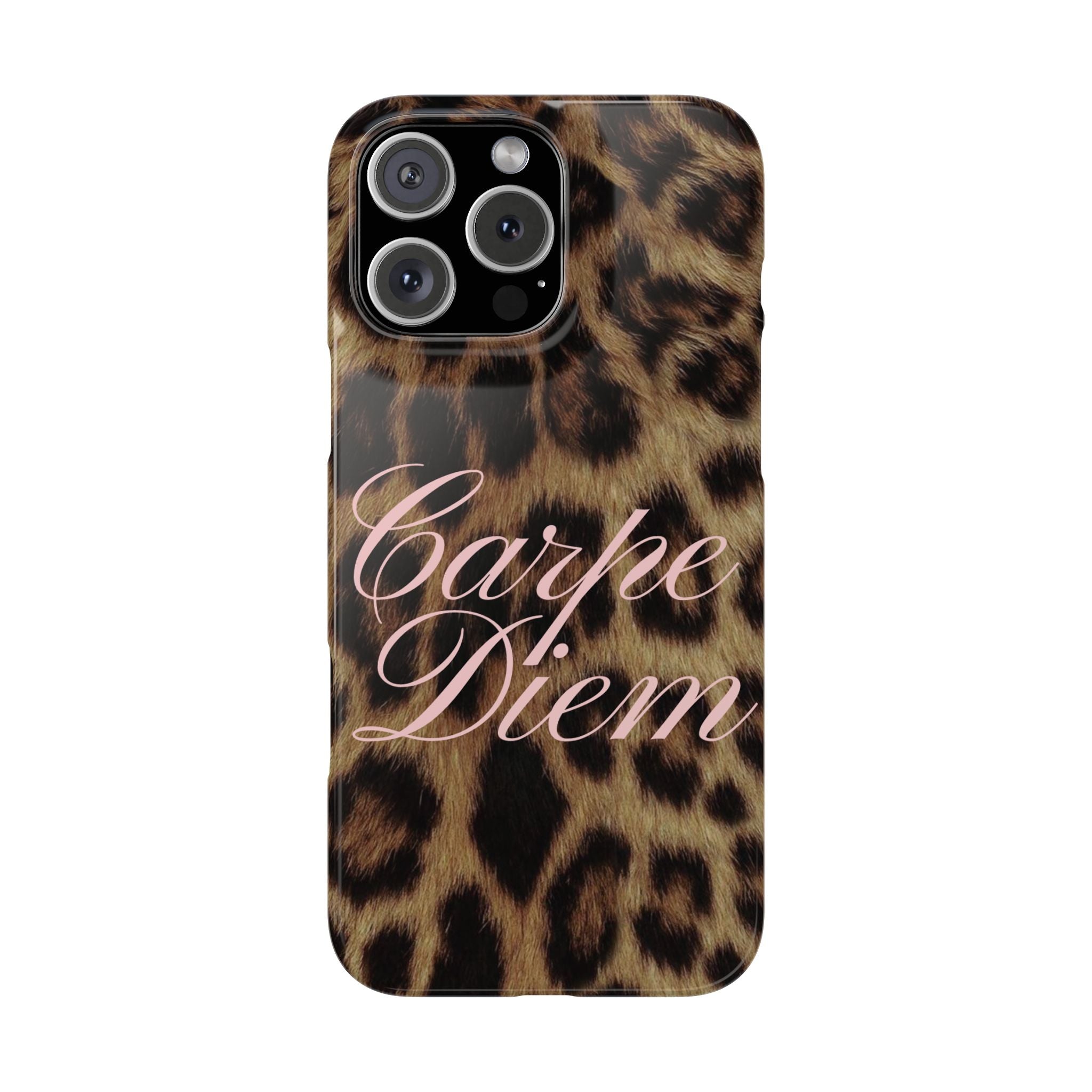 Carpe Diem - Leopard phone case