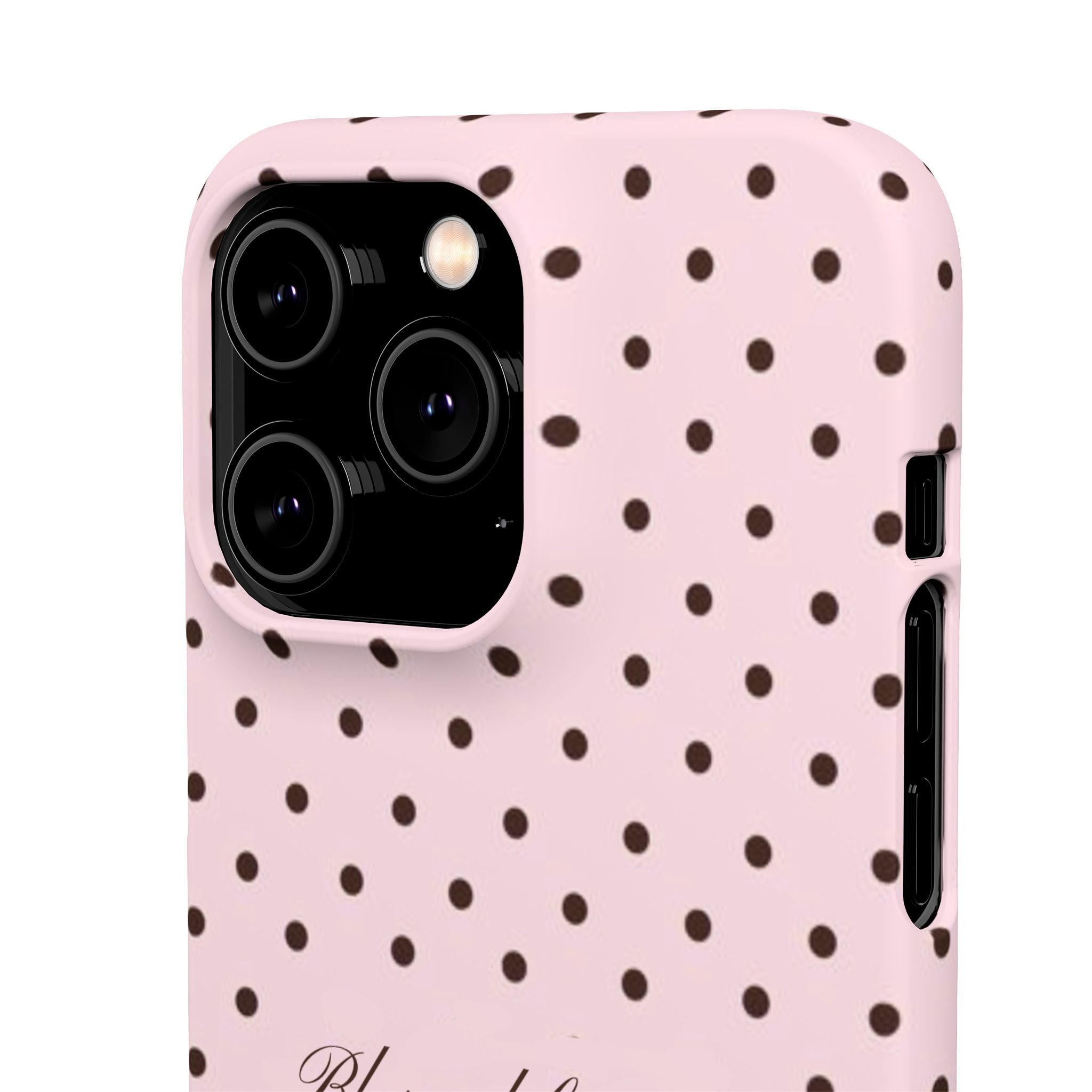 Blessed by God - Pink polka dot case
