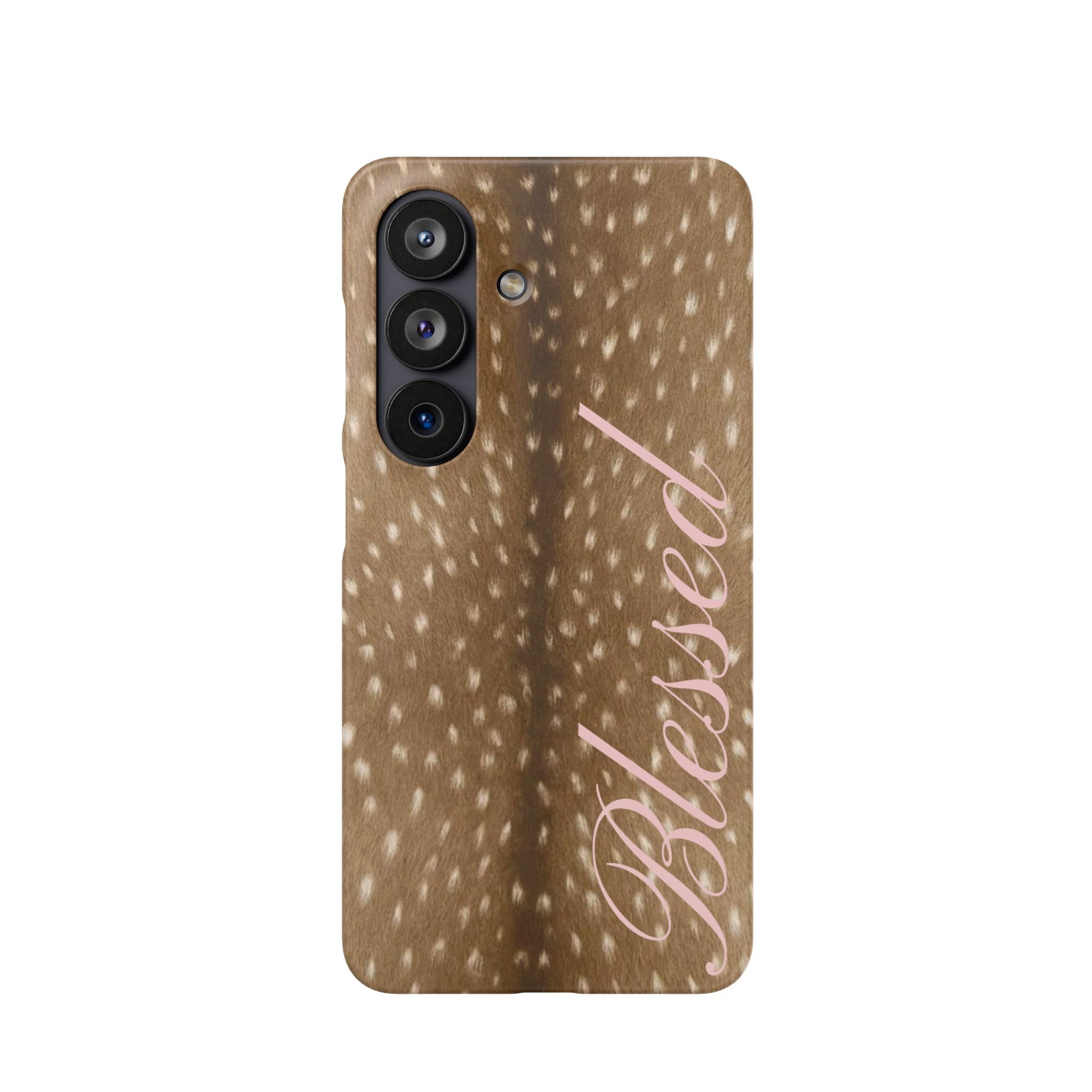 Blessed - Brown Spotted Deer Fur Phone case