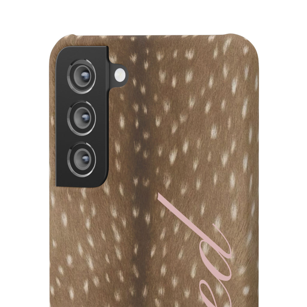 Blessed - Brown Spotted Deer Fur Phone case