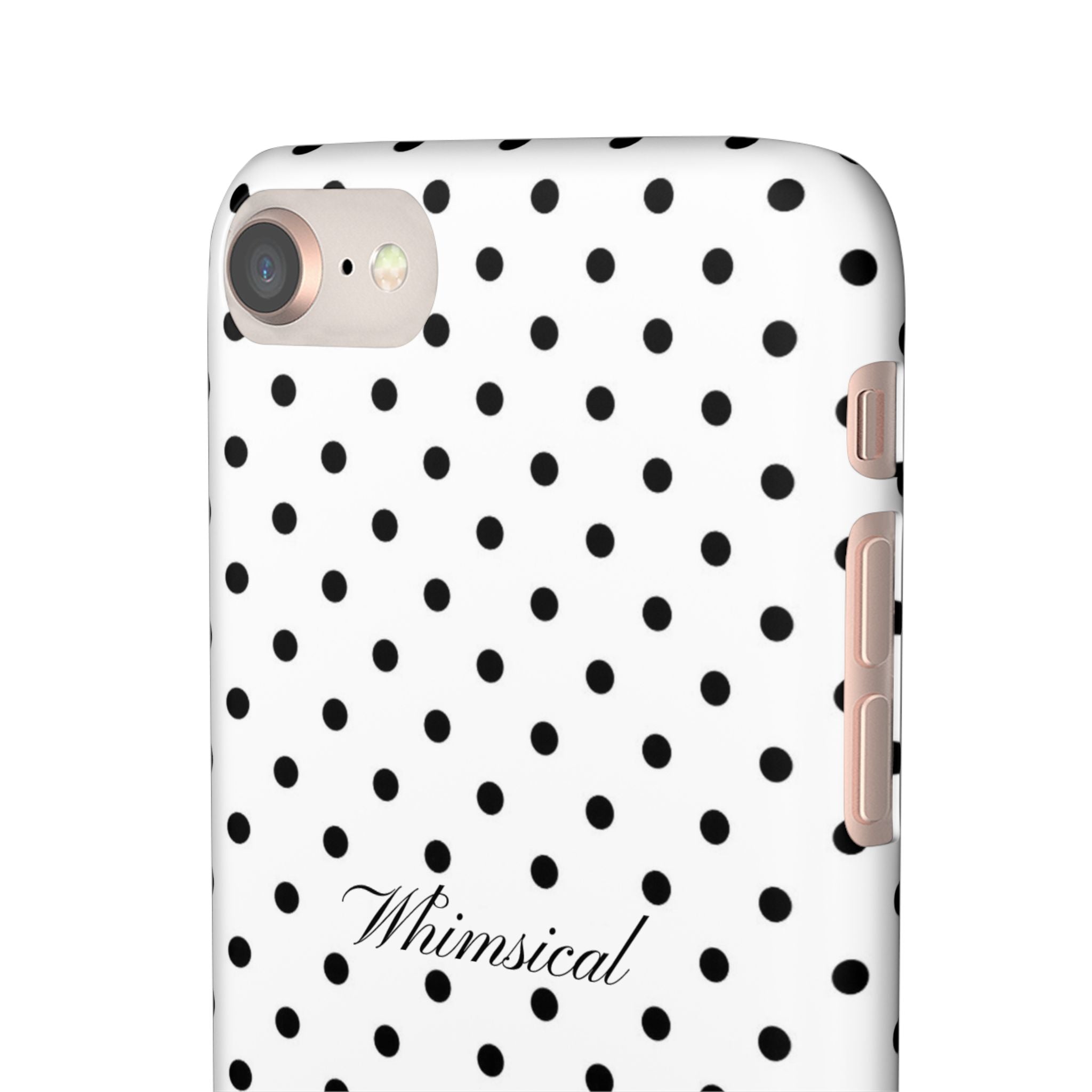 Whimsical - Black polka dot case