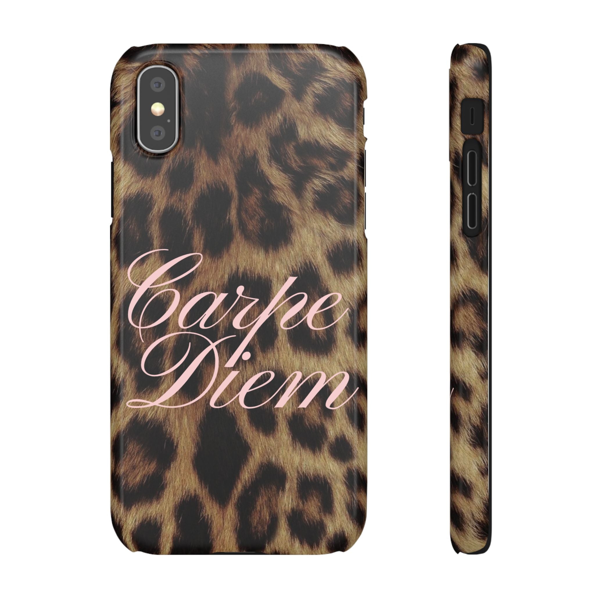 Carpe Diem - Leopard phone case