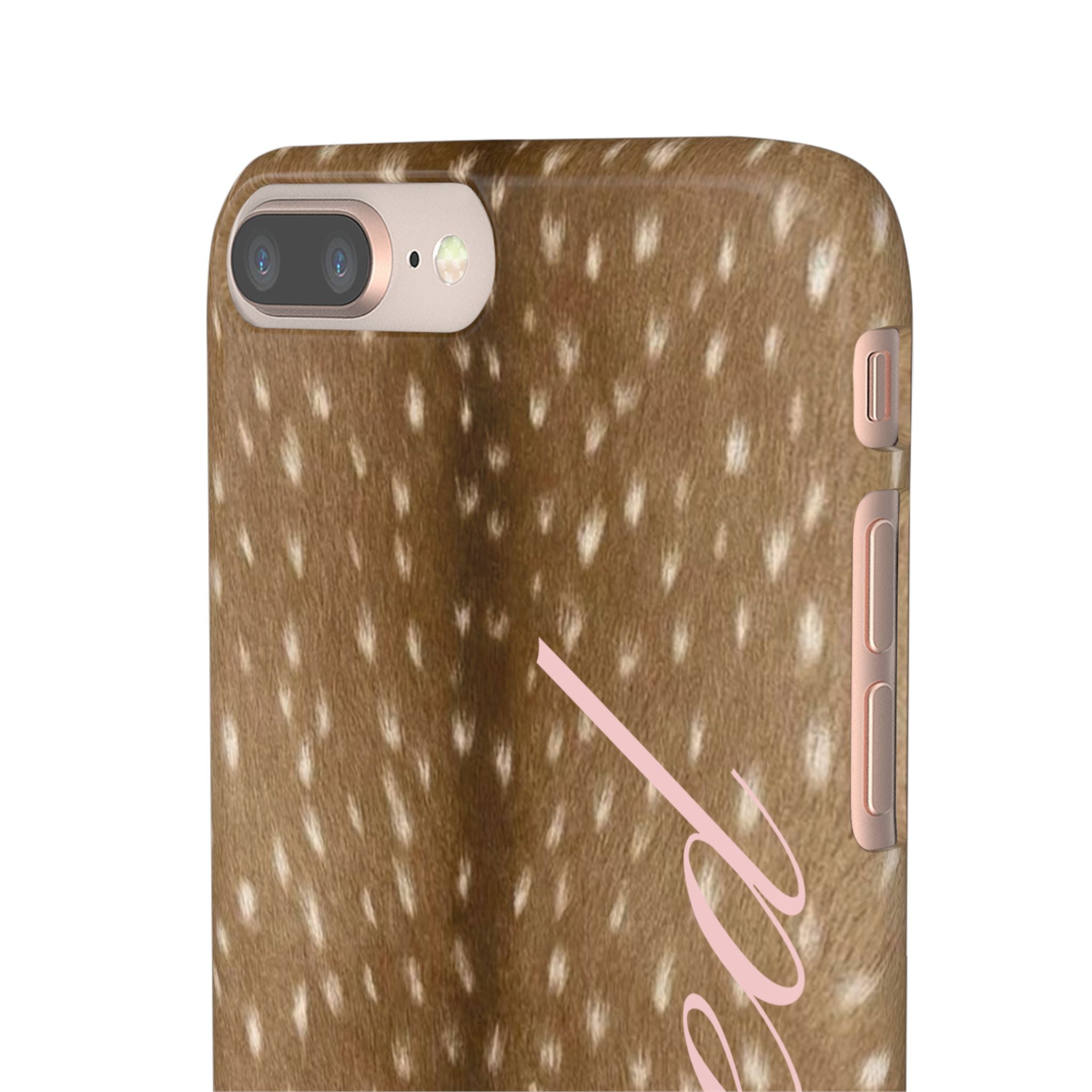 Blessed - Brown Spotted Deer Fur Phone case