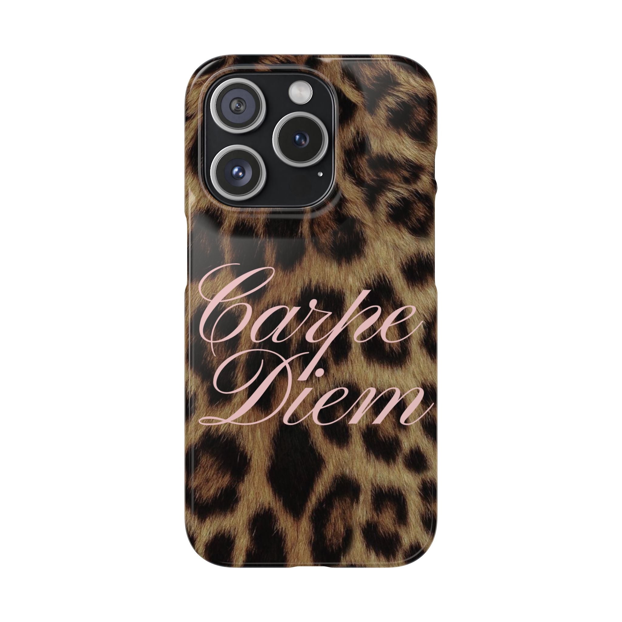 Carpe Diem - Leopard phone case