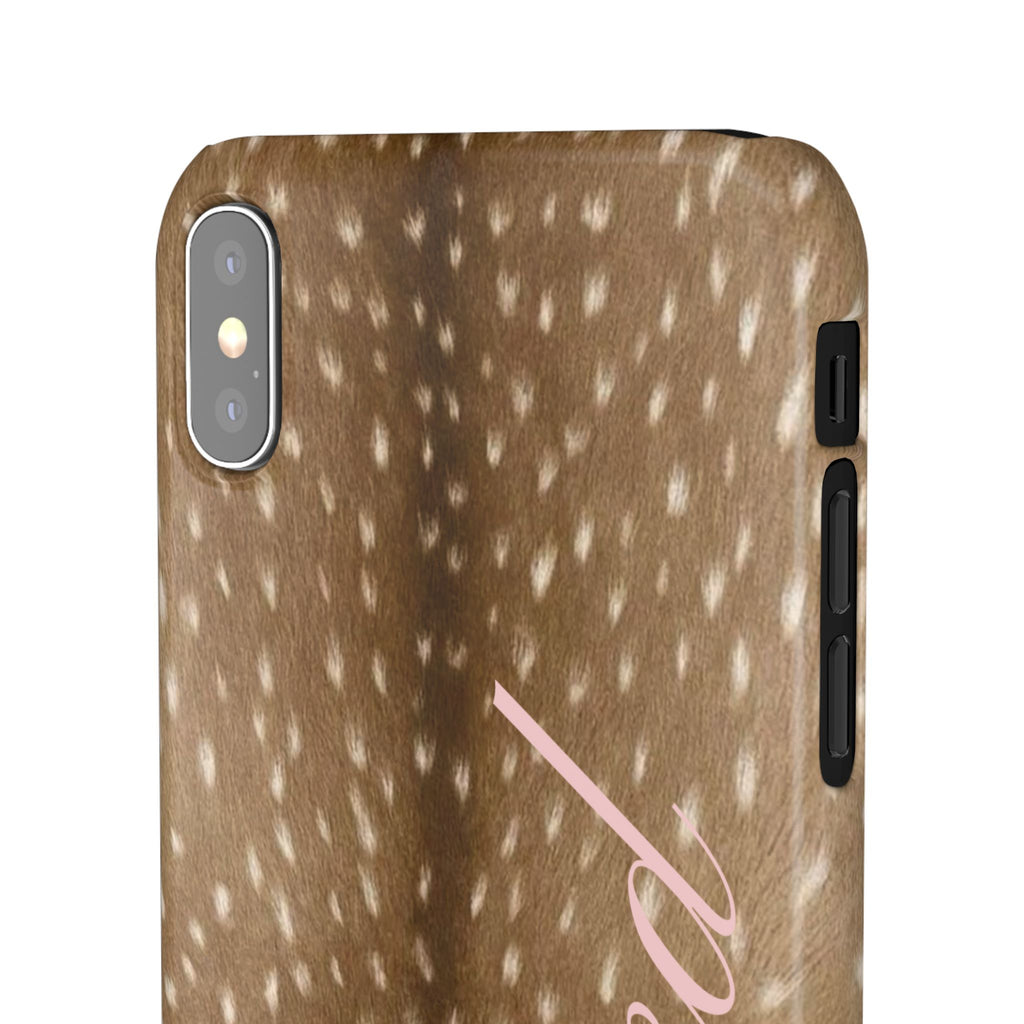 Blessed - Brown Spotted Deer Fur Phone case