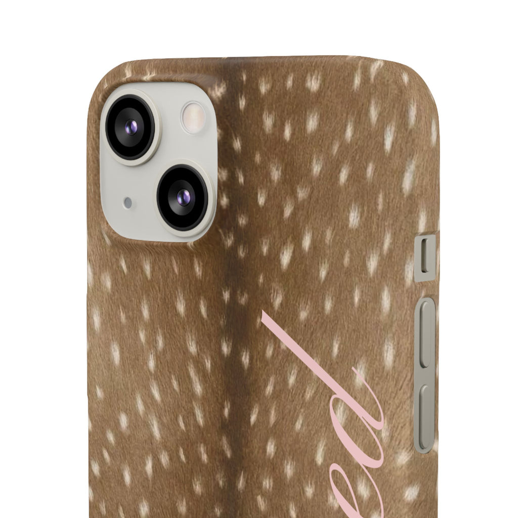 Blessed - Brown Spotted Deer Fur Phone case